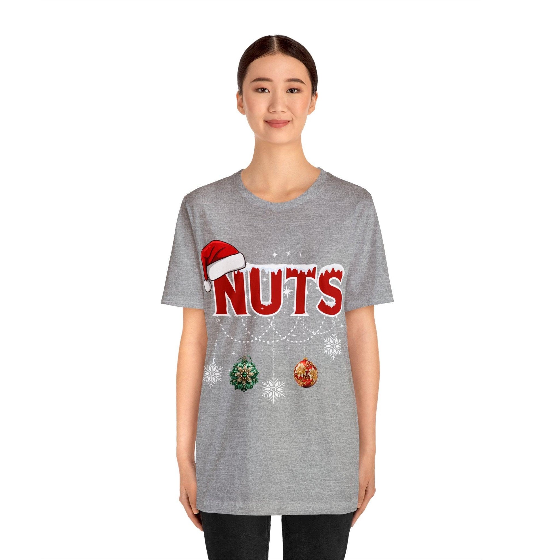 Funny Christmas Couples Matching Shirt Chest Nuts Shirts Holiday Shirt Cute Christmas Shirt Couple Sweater, Family Tee - Giftsmojo