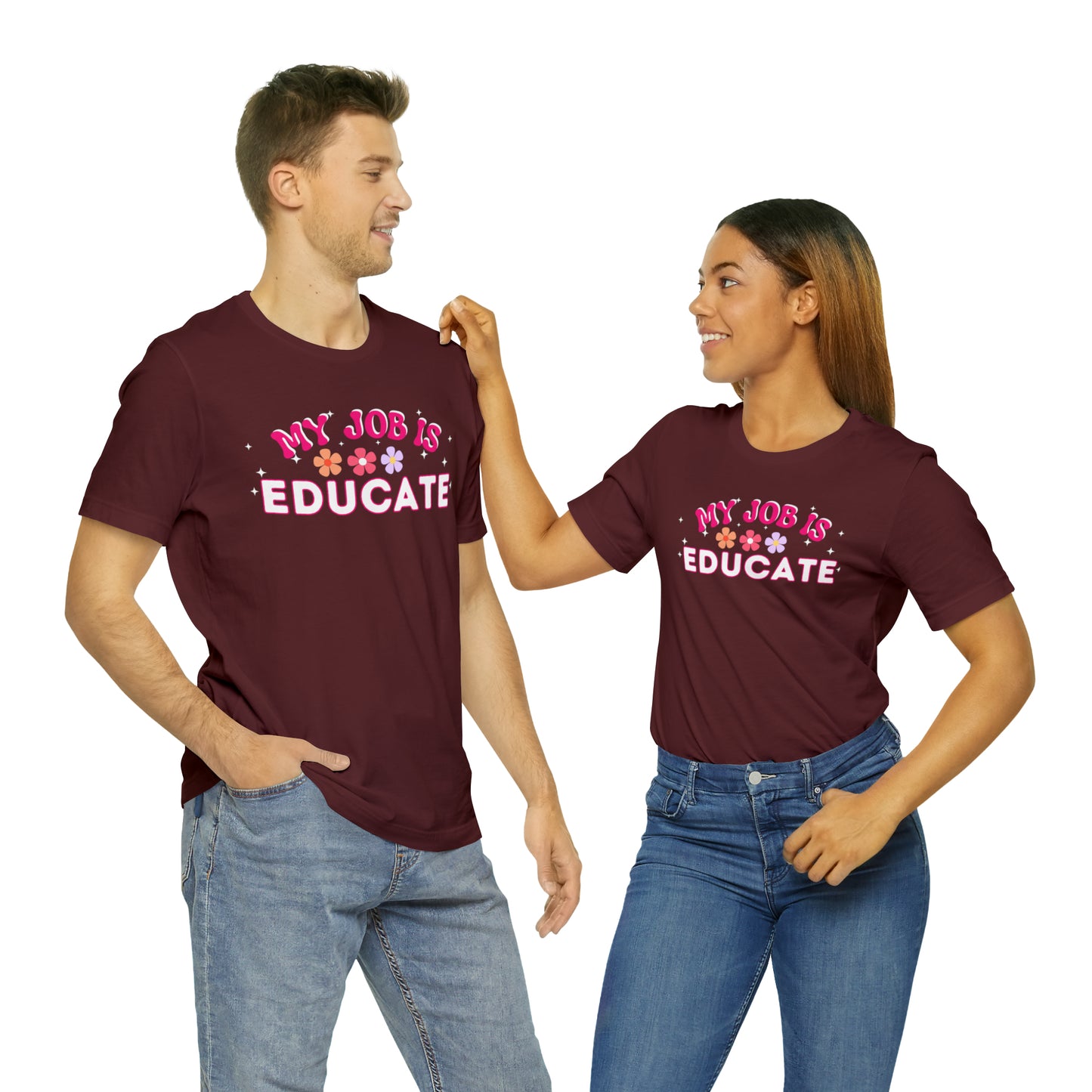 My Job is Educate Shirt Teacher Shirt, Mentor Collage Professor Shirt, Elementary School Teacher Gift Shirt High School Teacher Shirt Pre-K Preschool Kindergarten