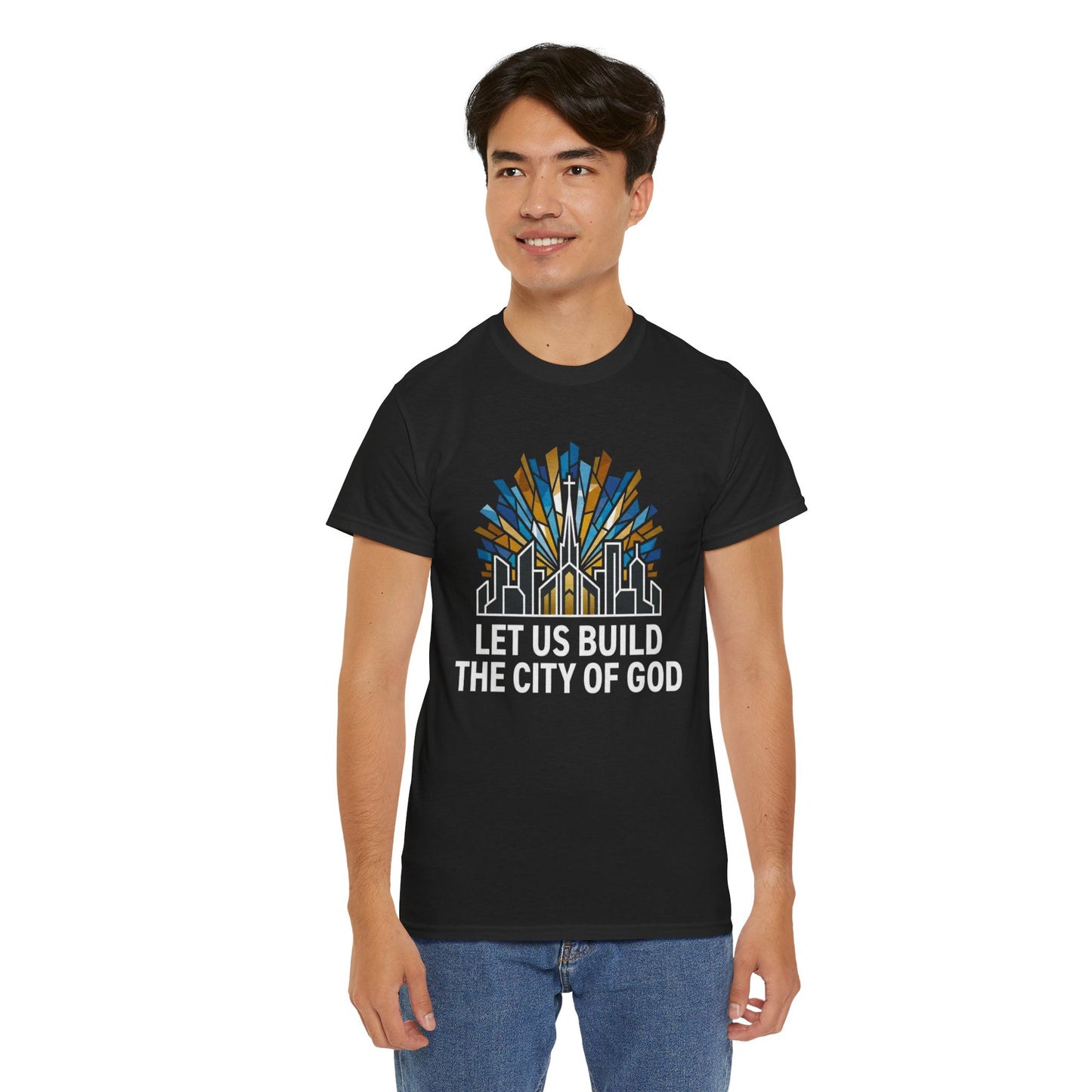 Let Us Build The City of God T-Shirt — Christian Faith Urban Church Tee