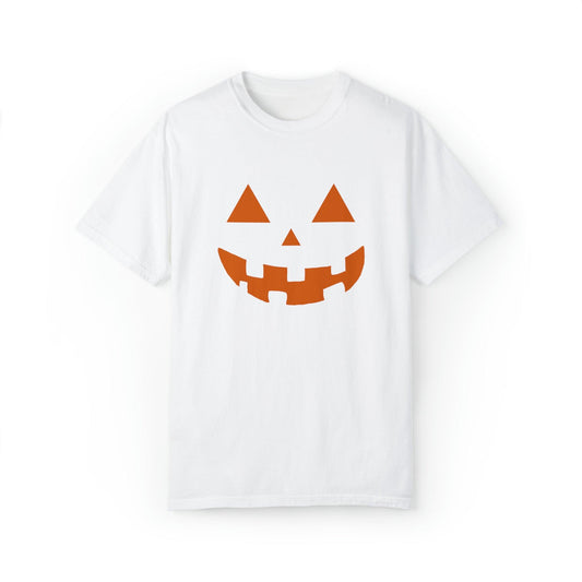 Cute Pumpkin Face Shirt Retro Halloween Tshirt, Vintage Shirt Halloween Shirt Pumpkin Face Halloween Costume Comfort Colors - Giftsmojo