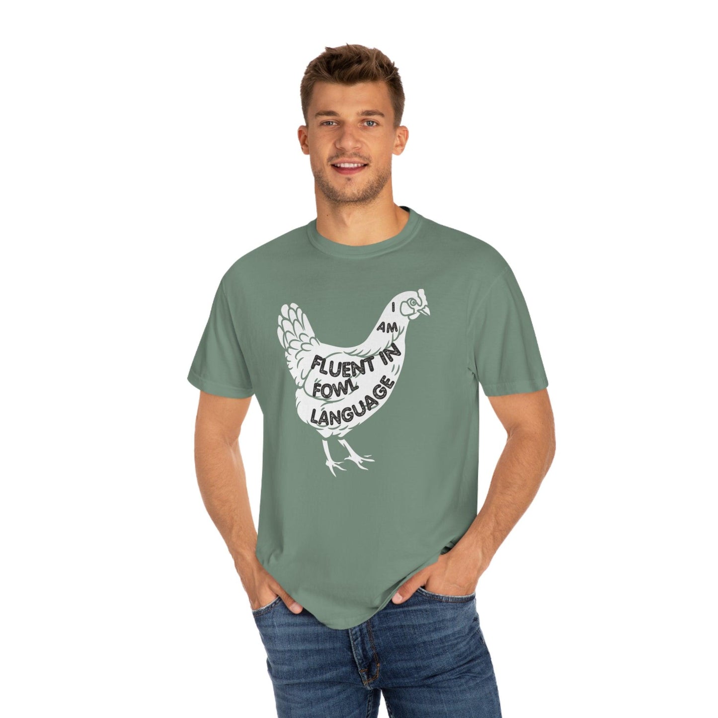 Chicken Shirt Chicken Tee Chicken Owner Gift -Fluent in Fowl Language Gift For Chicken Lover gift