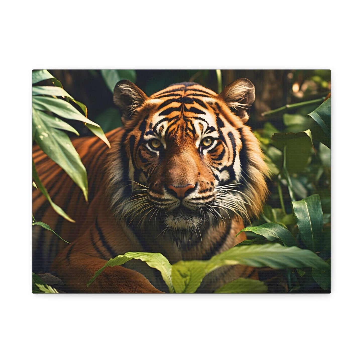 Tiger In Nature Art Canvas Gallery Wraps Tiger Print Large Canvas Art Animal Wall Art minimalist Wall Art Lover Gift - Giftsmojo