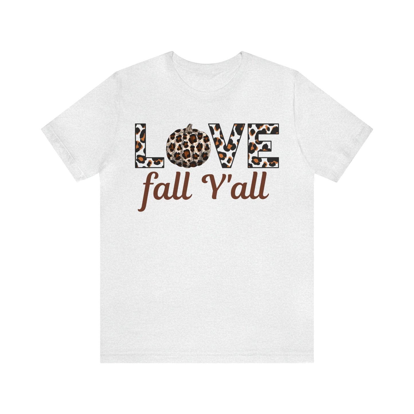 Leopard Print Love Fall Y'all Love Fall shirt Fall lover gift - Giftsmojo