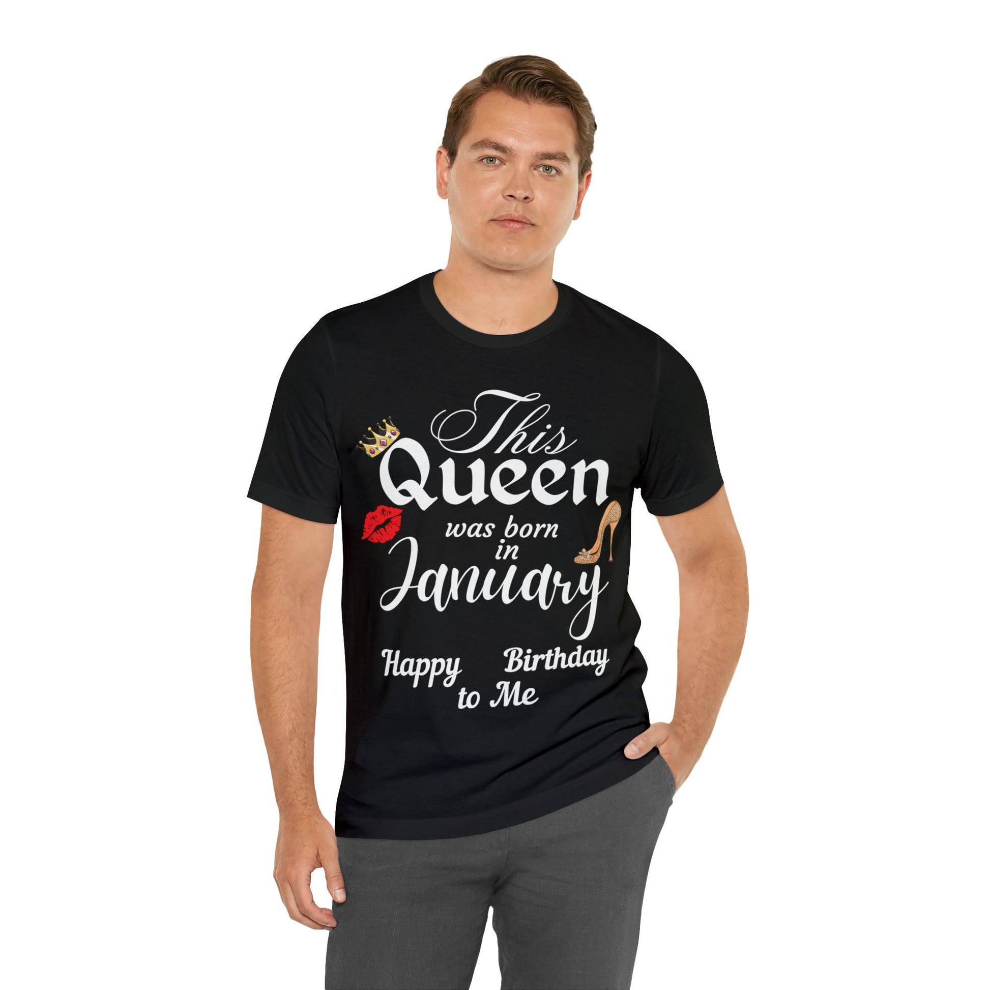 Birthday Queen Shirt, Gift for Birthday, This Queen was born in January Shirt, Funny Queen Shirt, Funny Birthday Shirt, Birthday Gift - Giftsmojo