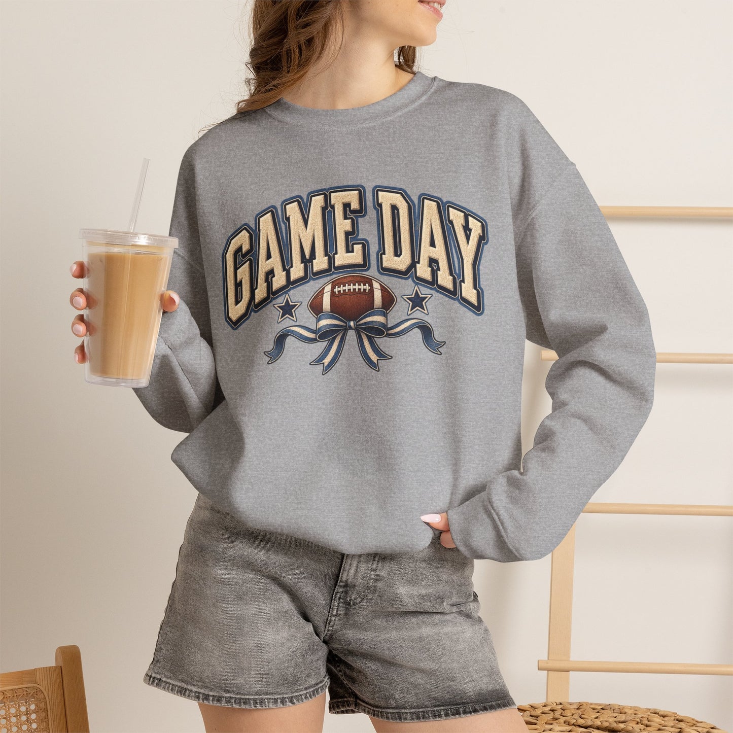Game Day Football Crewneck Sweatshirt