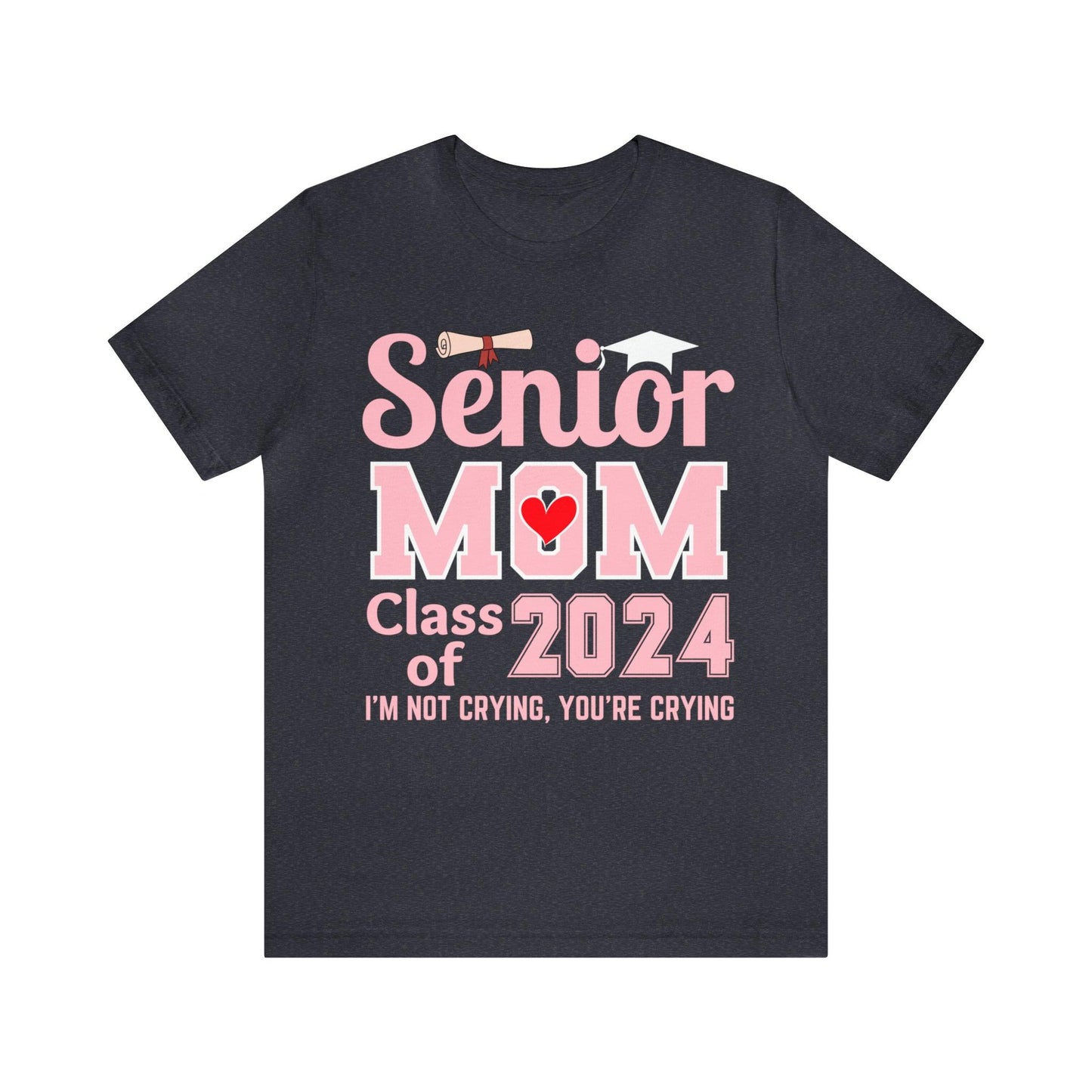 Senior Mom Class of 2024 T-Shirt Pink, Proud Senior Mom Shirt, Gift for Graduate, Graduation 2024 Family Shirt 2024 Senior Mom - Giftsmojo