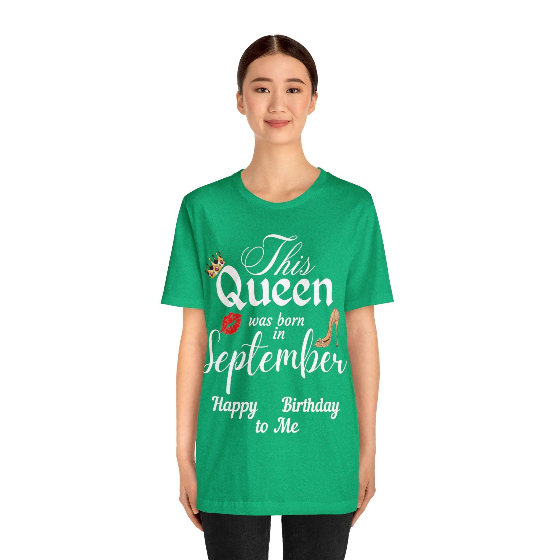 Birthday Queen Shirt, Gift for Birthday, This Queen was born in September Shirt, Funny Queen Shirt, Funny Birthday Shirt, Birthday Gift - Giftsmojo