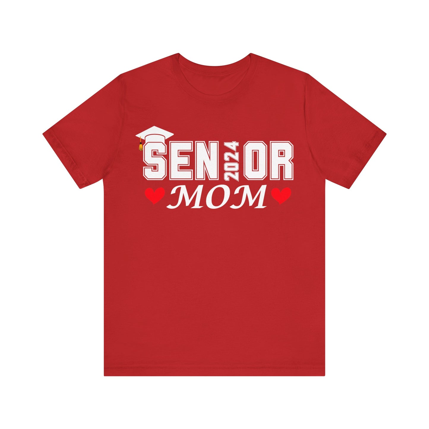 Senior Mom Class of 2024 T-Shirt Pink, Proud Senior Mom Shirt Graduation 2024