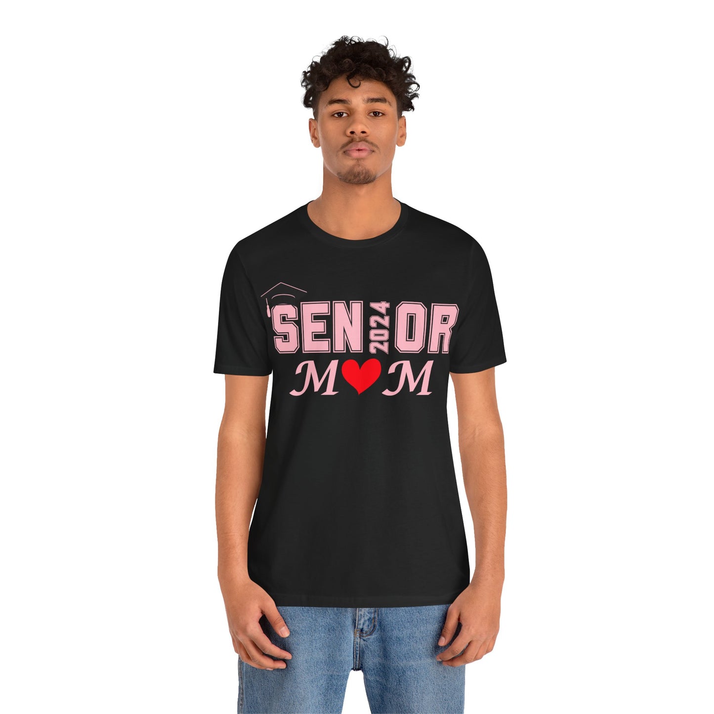 Senior Mom Class of 2024 T-Shirt Pink - Proud Senior Mom Shirt Graduation