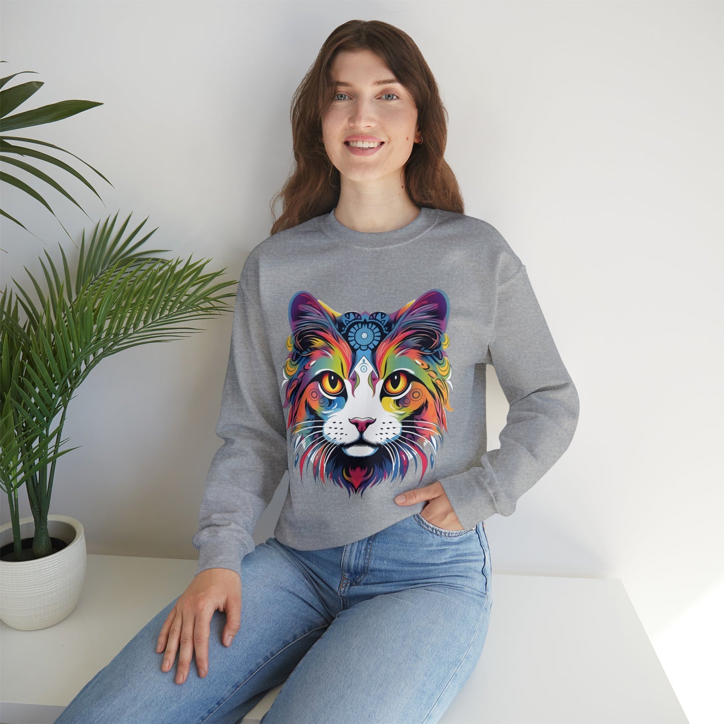 Vintage Cat Lover Sweater Animal Lover Gift Cat Mom Gift Cat Lover Gift Cat Mom Sweatshirt Retro Cat Sweatshirt Cat Crewneck Sweatshirt