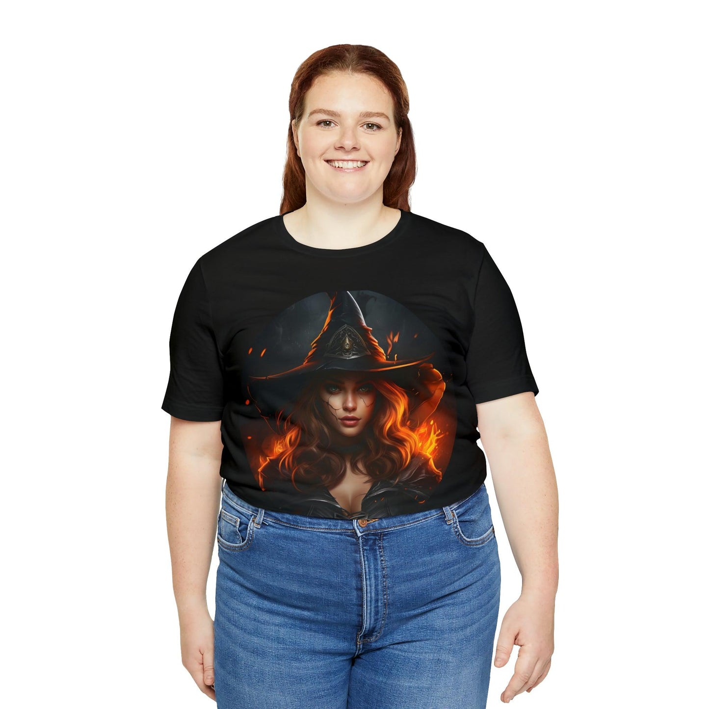 Spooky Witch Costume Spooky Season Vintage Halloween Shirt Moon Goddess Witch Shirt Halloween Costume Witch Shirt Women Halloween Party Tee - Giftsmojo