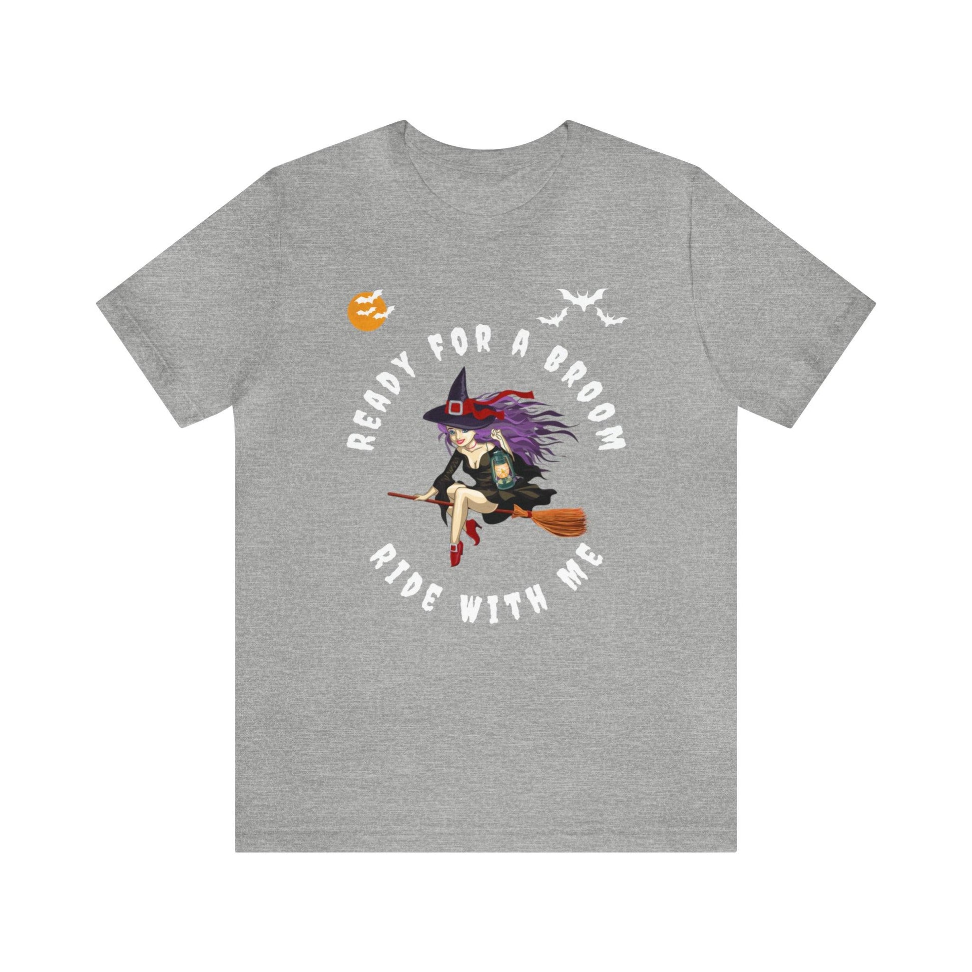 Ready for a Broom Ride with Me Halloween shirt, Witch shirt, Halloween tshirt, Halloween outfit, Work Halloween Costume - Giftsmojo