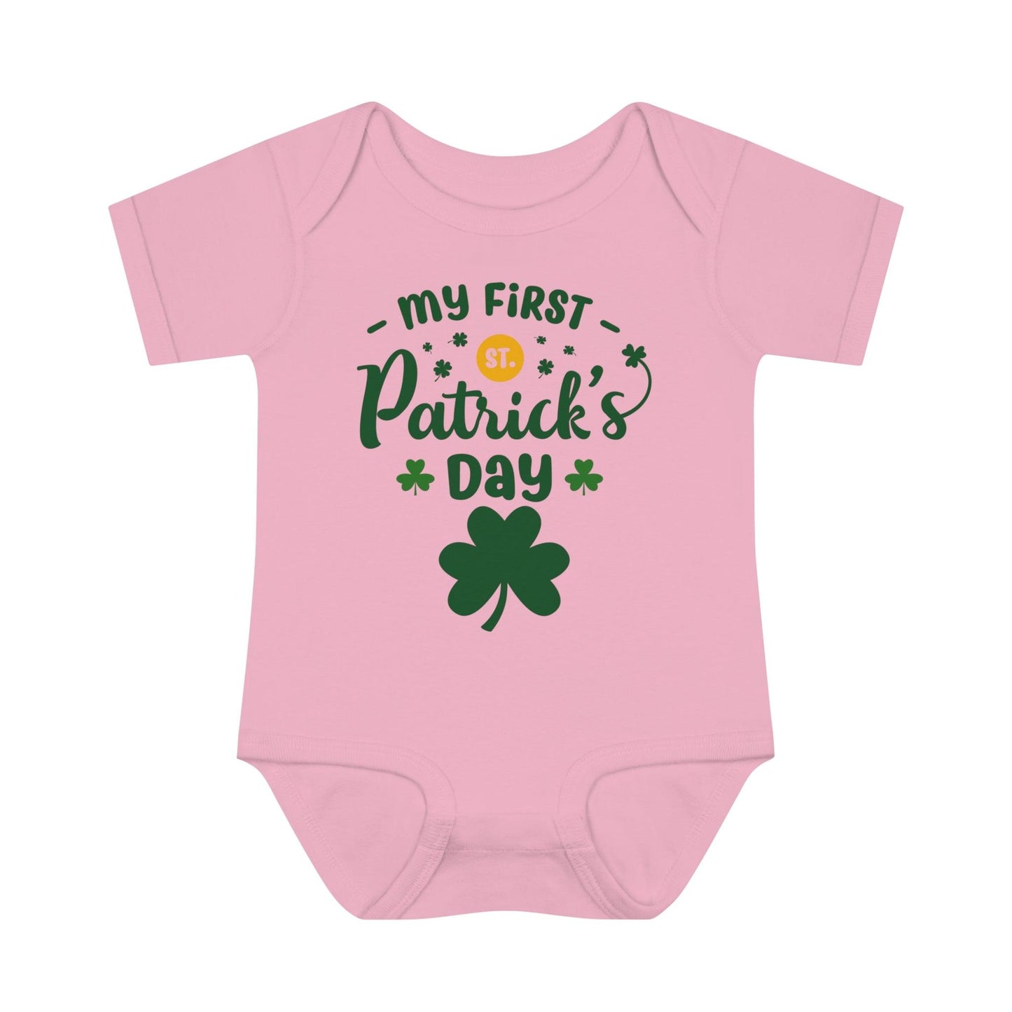 My first St Patrick's day baby onesie Infant Baby Rib Bodysuit - Giftsmojo