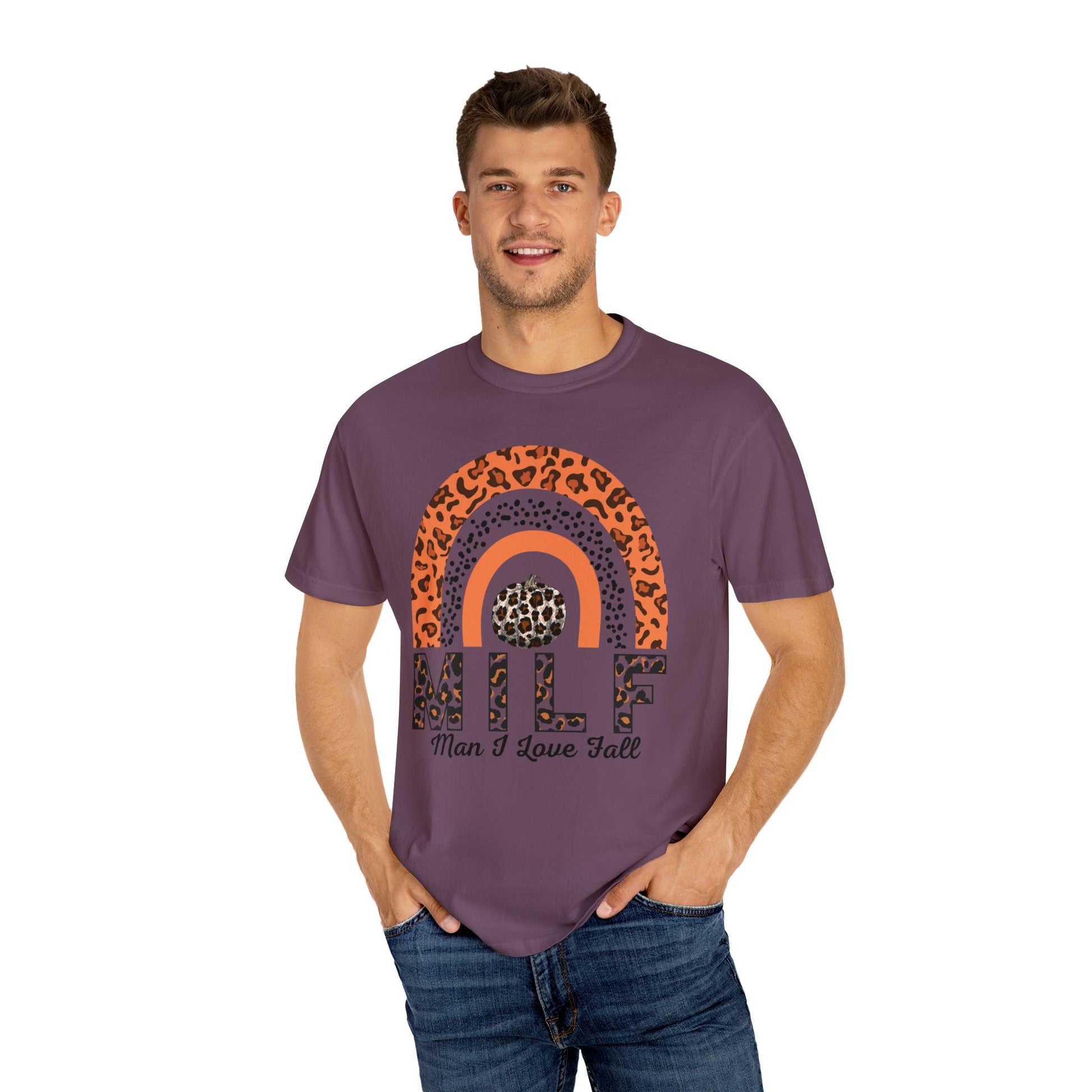 Man I love Fall Gift for Fall Funny fall shirts gift Pumpkin comfort colors shirt - Giftsmojo