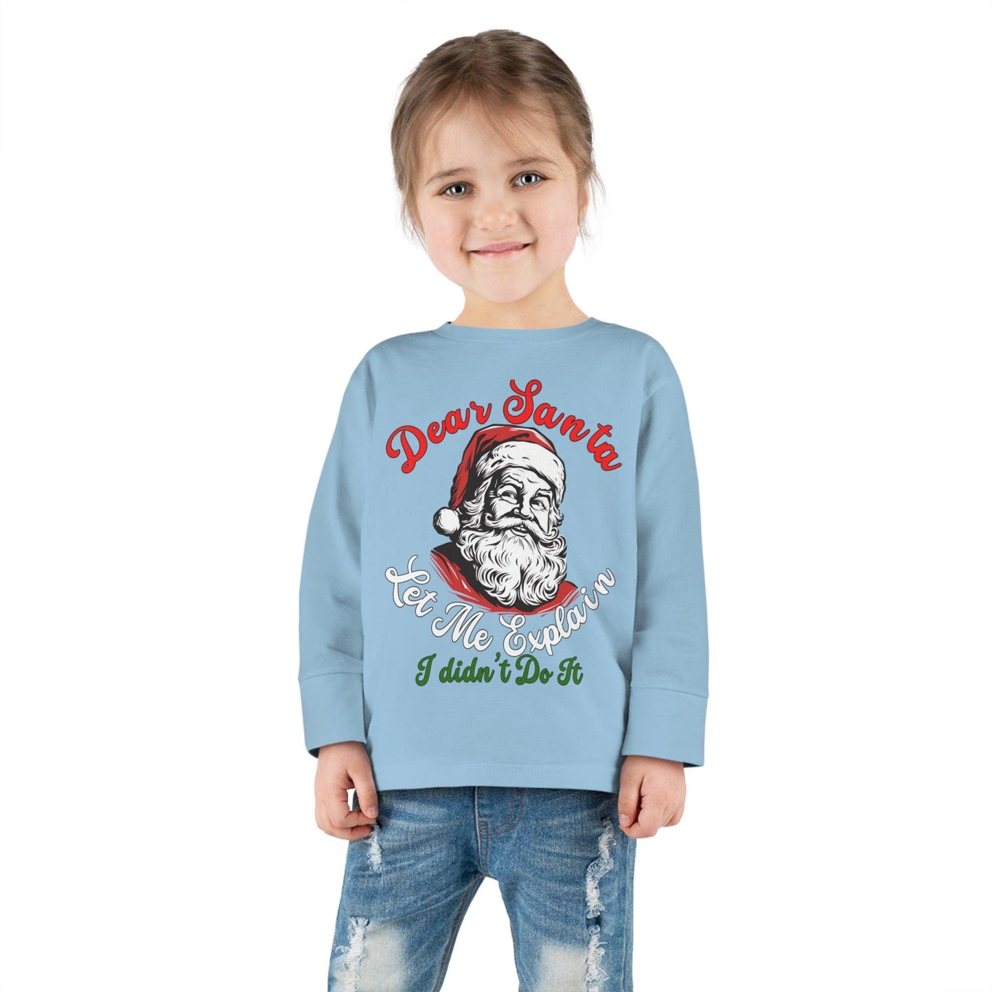 Christmas Shirt for Kids Christmas Outfit for Kids Dear Santa Let Me Explain I Didn't Do It Shirt - Giftsmojo