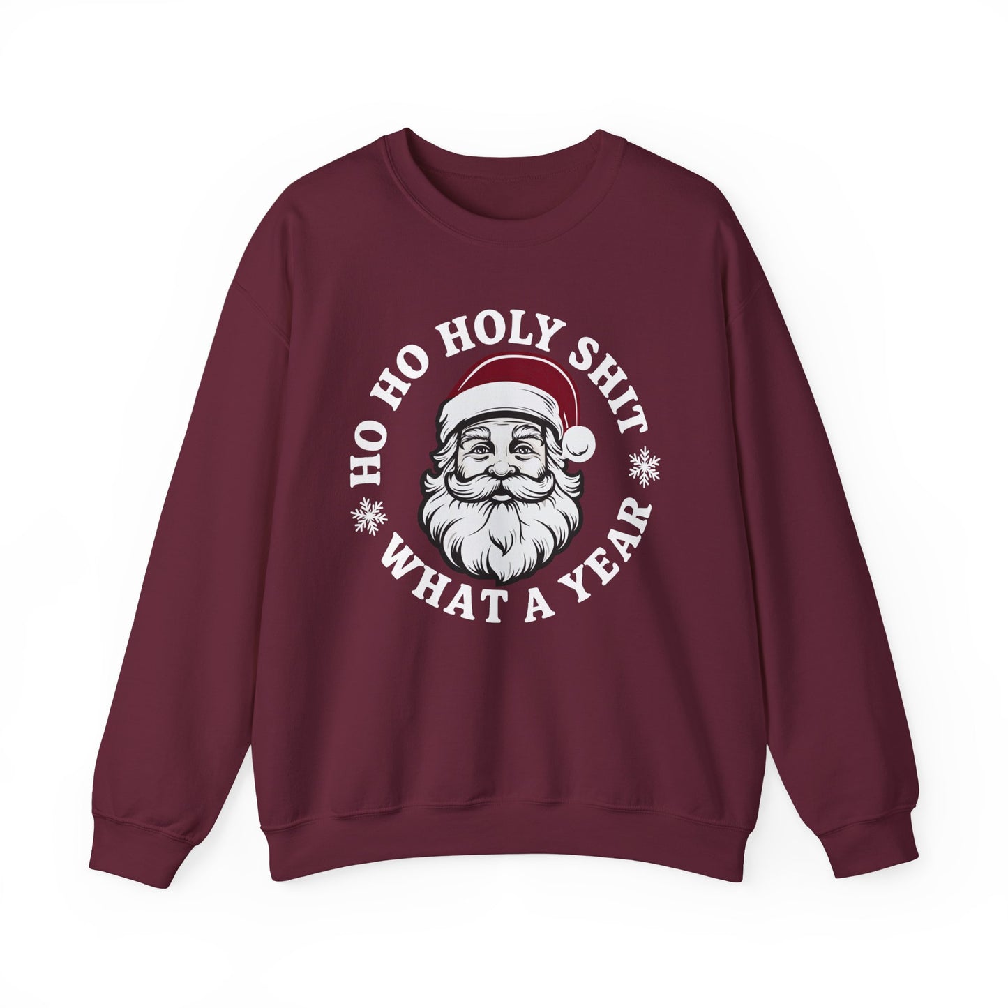 Ho Ho Holy Shit Christmas Sweatshirt Unisex Crew – GiftsMojo