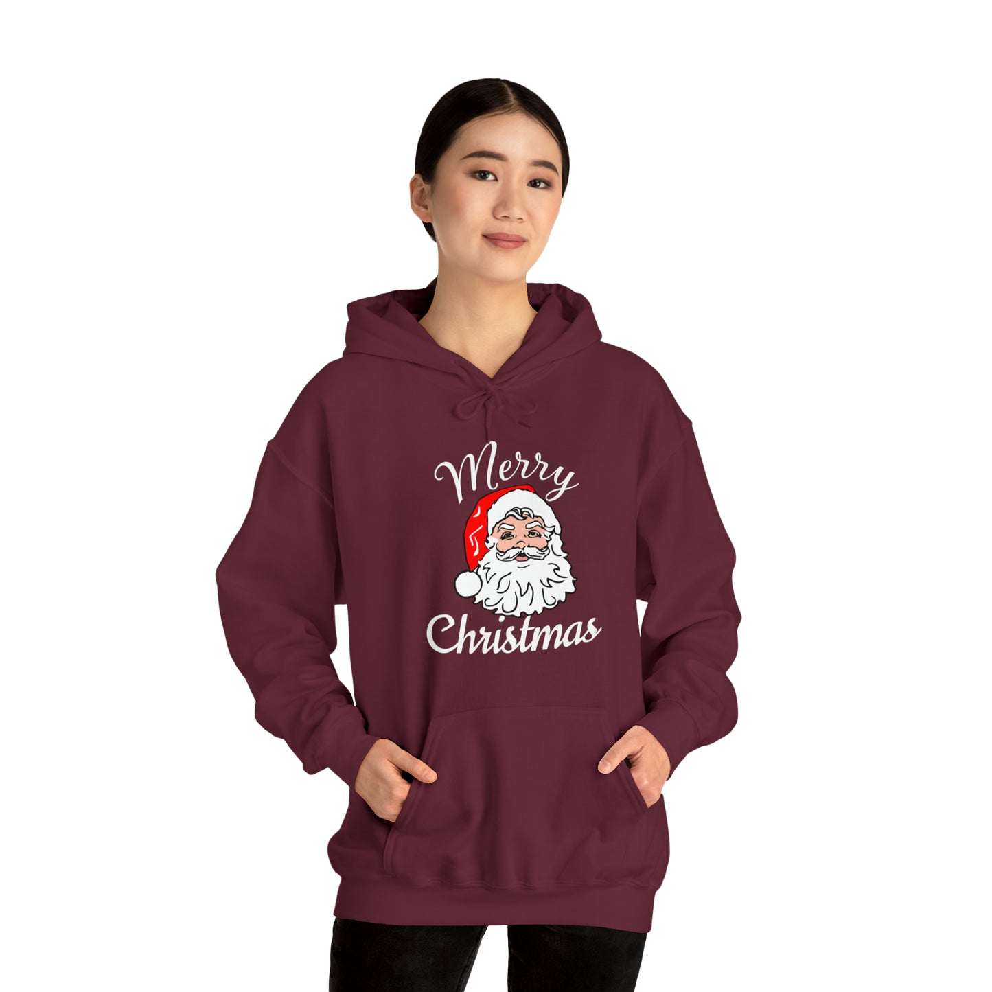 Santa Hoodie, Merry Christmas Hooded Sweatshirt, Christmas Shirt, Christmas Gift