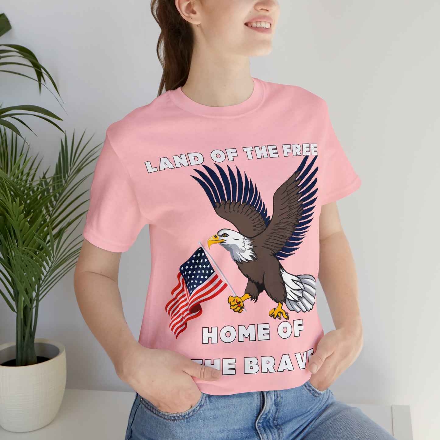 Celebrate Independence Day with Patriotic Shirts: Land of the free, Home of the Brave Shirt for Women and Men