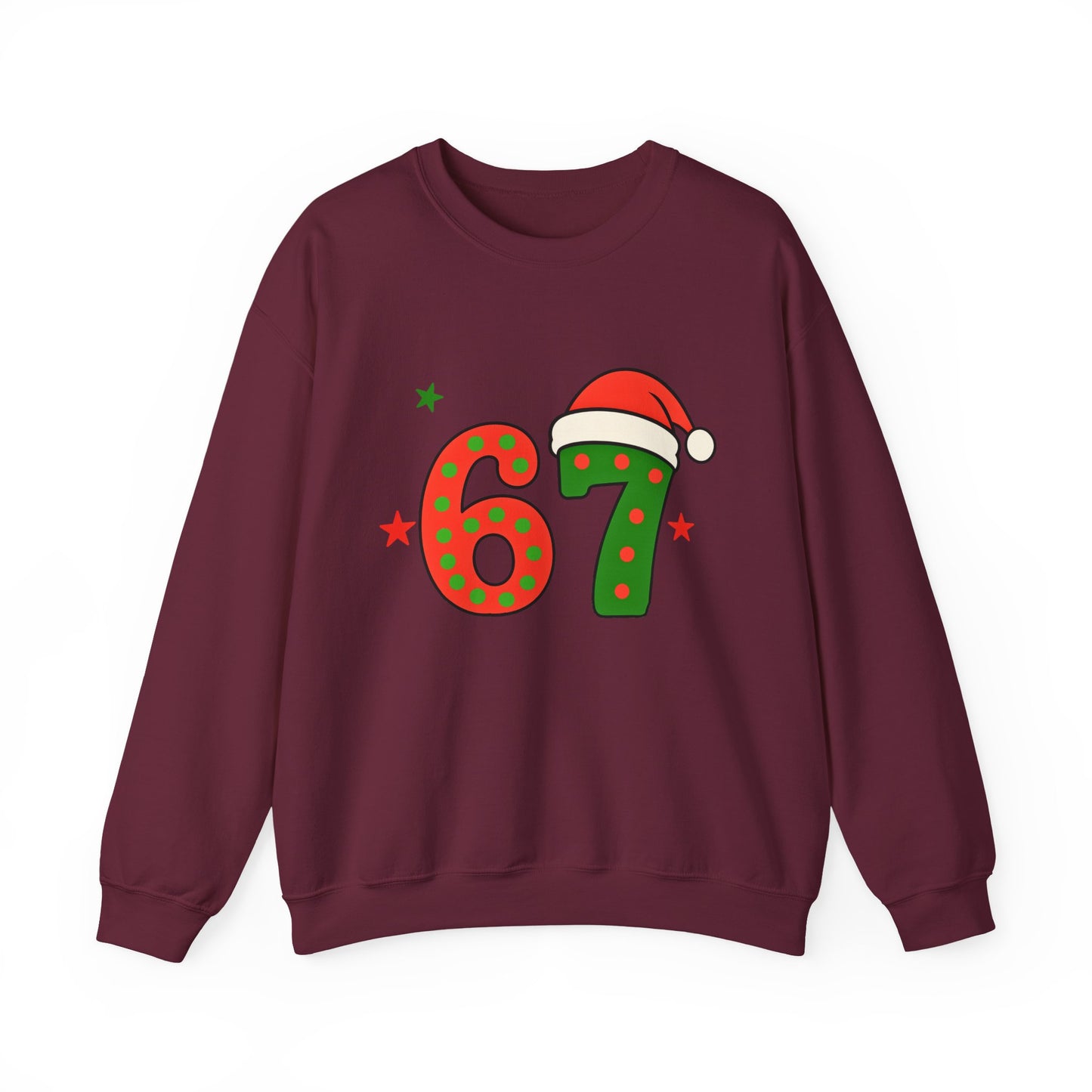 Funny Six Seven Santa Hat Sweatshirt