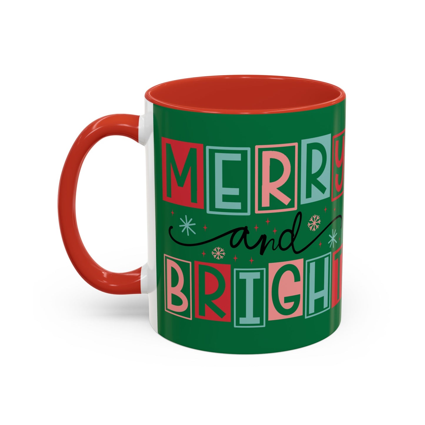 Mug - Merry and Bright Accent Coffee Mug (11oz Mug and 15oz Mug)