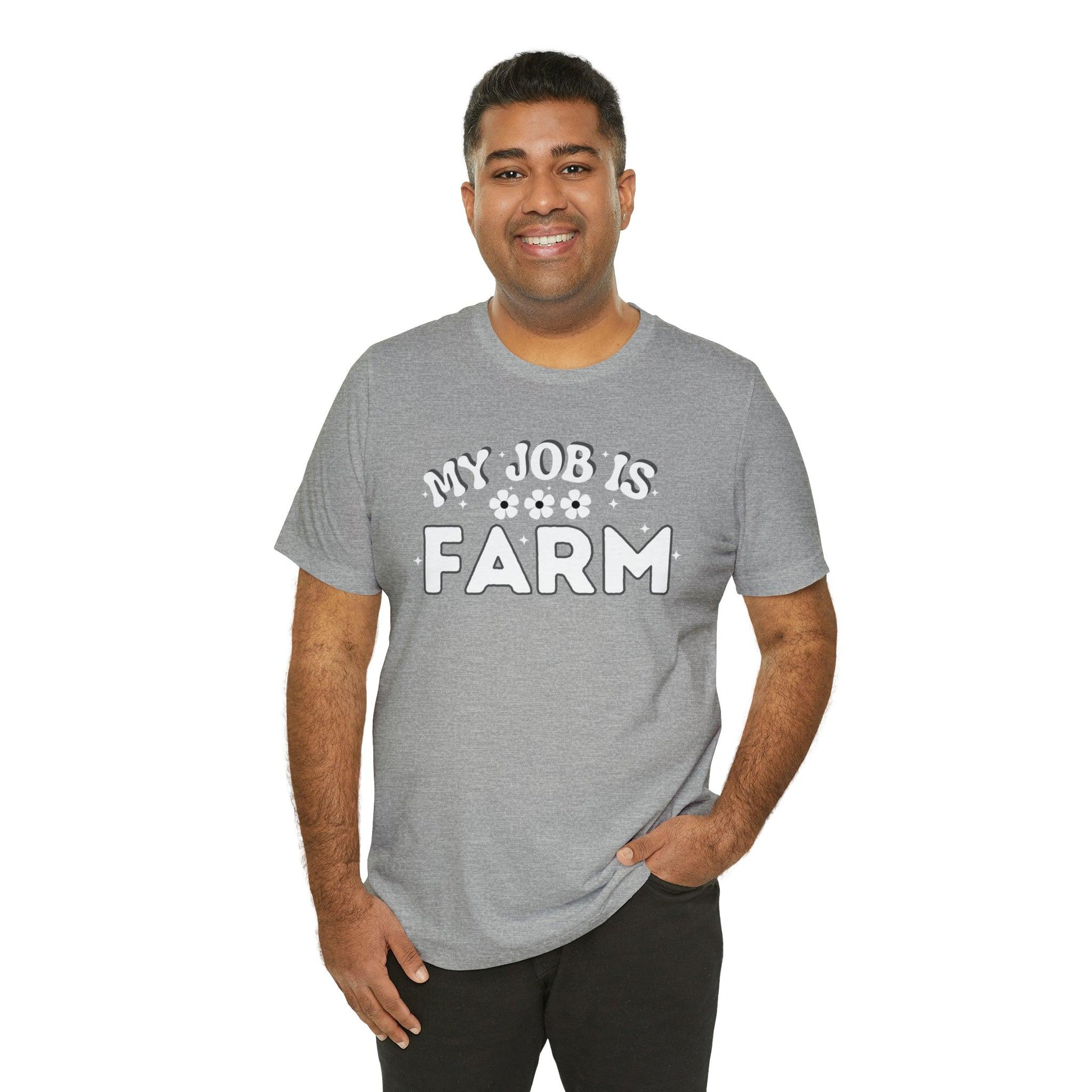 My Job is Farm Shirt Farmer Shirt Farming Shirt Homestead Gardening Shirt Farmers, Farmhand, Livestock Farmer, Crop Grower Horticulturist, Animal Scientist, Agricultural Engineer Environmental Scientist,  - Giftsmojo