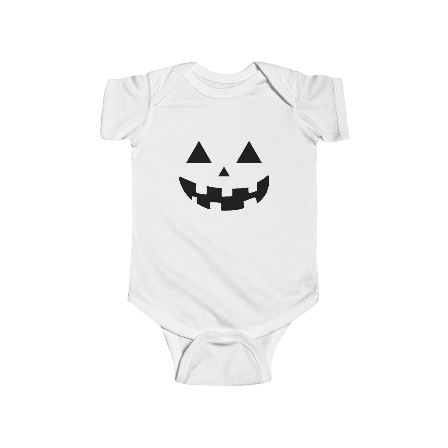 Infant Pumpkin Face Onesie Infant Halloween Costume Infant Fine Jersey Bodysuit for Halloween Infant Halloween Onesie - Giftsmojo