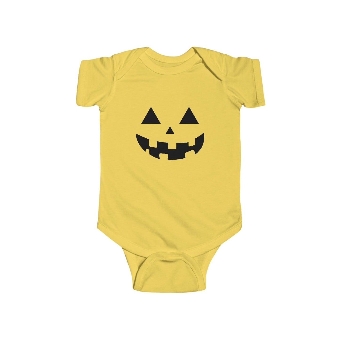 Infant Pumpkin Face Onesie Infant Halloween Costume Infant Fine Jersey Bodysuit for Halloween Infant Halloween Onesie - Giftsmojo