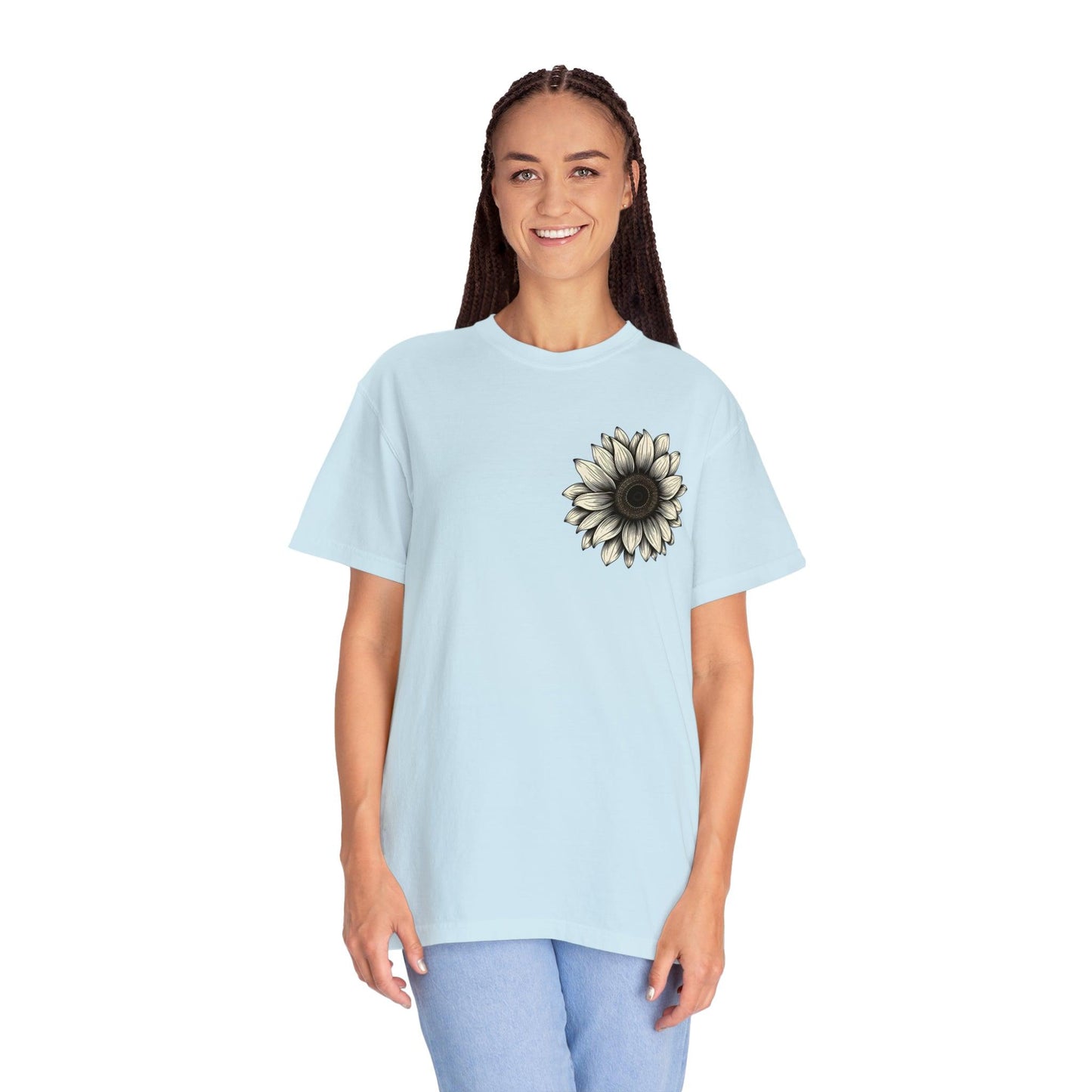 Women Sunflower Shirt Flower Shirt Aesthetic, Floral Graphic Tee Floral Shirt Flower T-shirt, Wild Flower Shirt Gift For Her Wildflower T-shirt - Giftsmojo