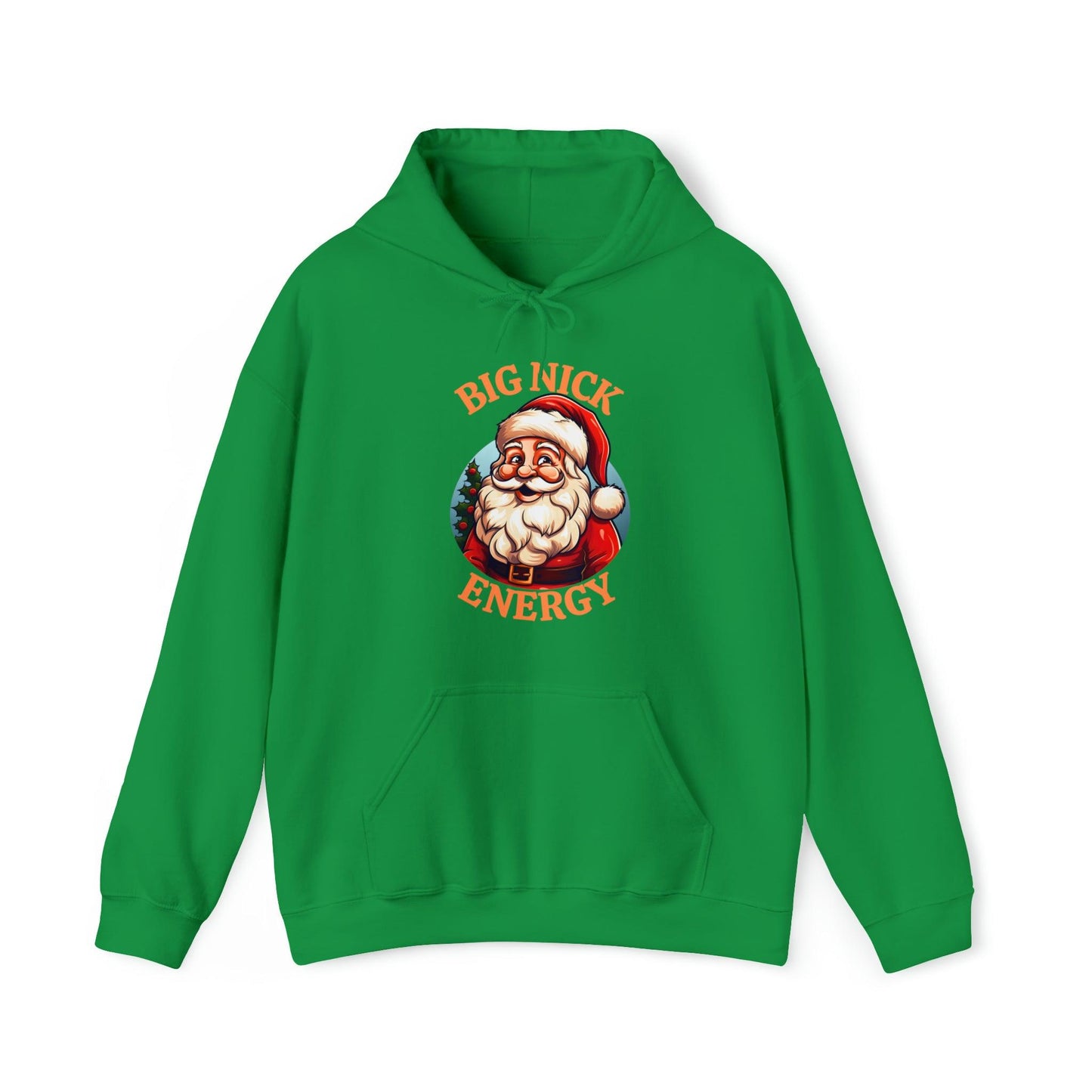 Santa Energy Hoodie Christmas Sweatshirt Santa Hooded Sweatshirt Christmas Sweater Pullover Big Nick Energy Christmas Pullover Santa Claus Shirt - Giftsmojo