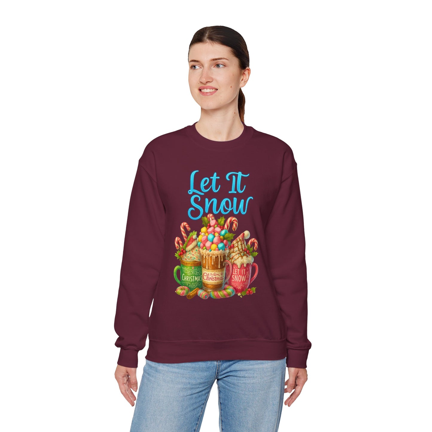 Let It Snow Coffee Crewneck Sweatshirt