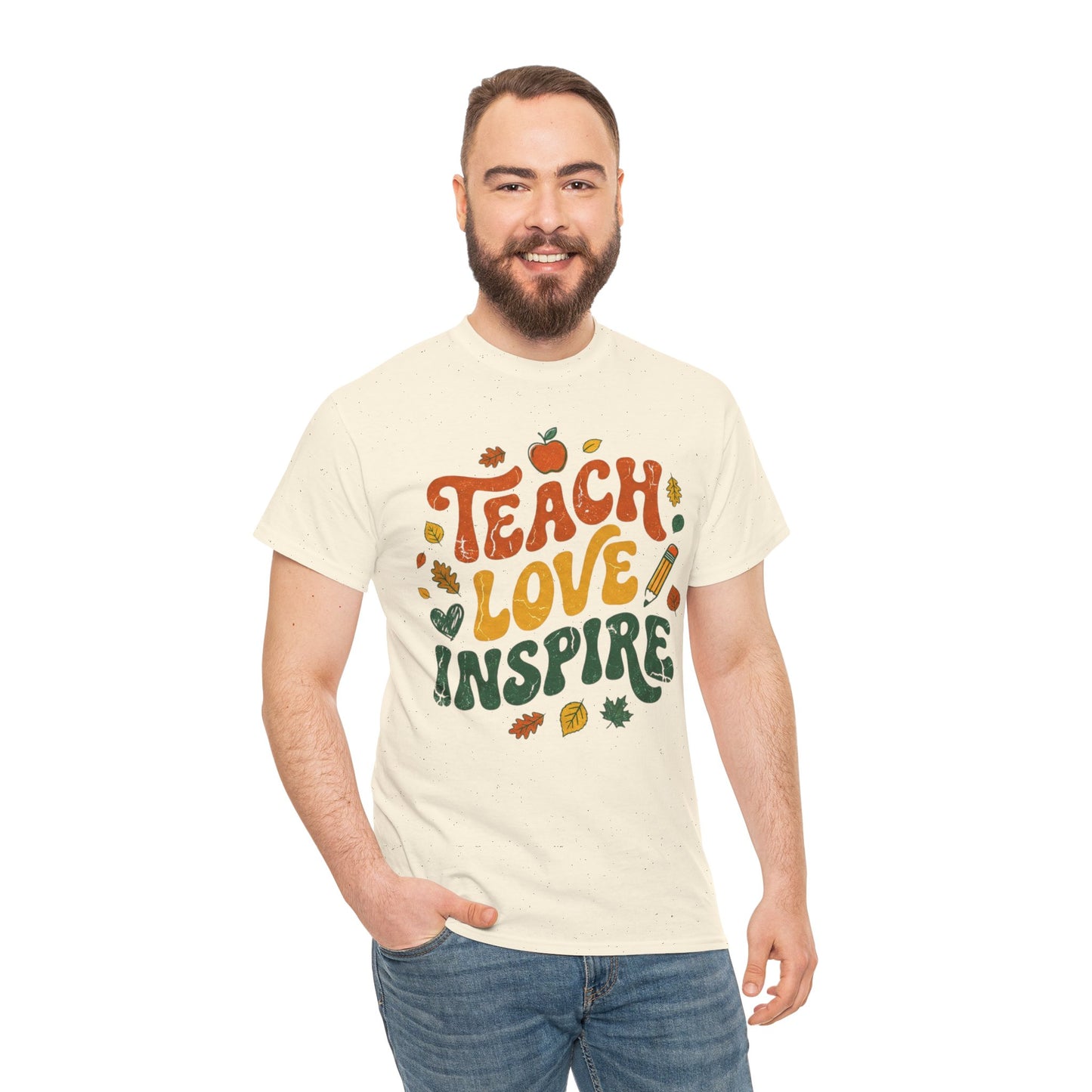 Teach Love Inspire T-Shirt — Fall Teacher Appreciation Tee