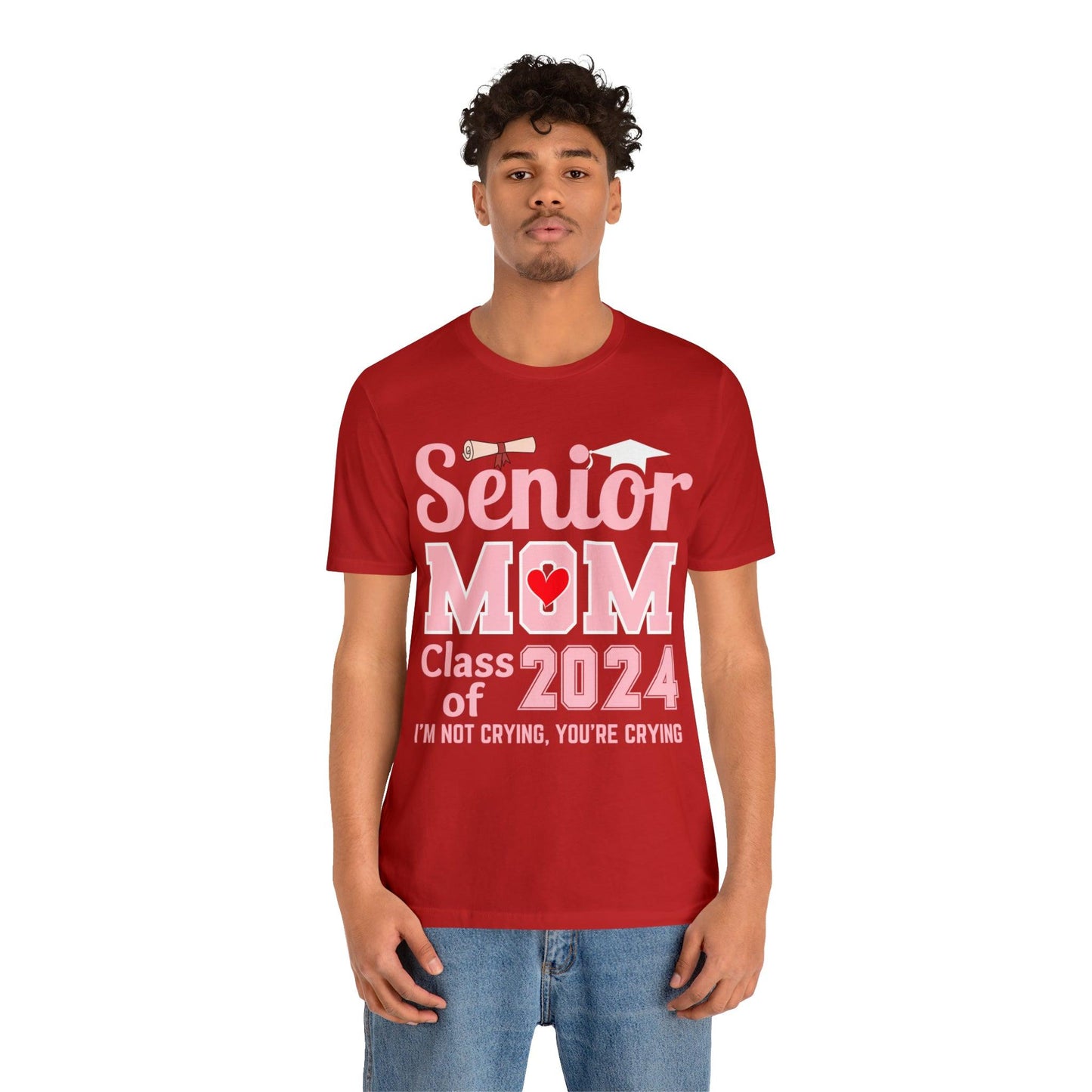 Senior Mom Class of 2024 T-Shirt Pink, Proud Senior Mom Shirt, Gift for Graduate, Graduation 2024 Family Shirt 2024 Senior Mom - Giftsmojo