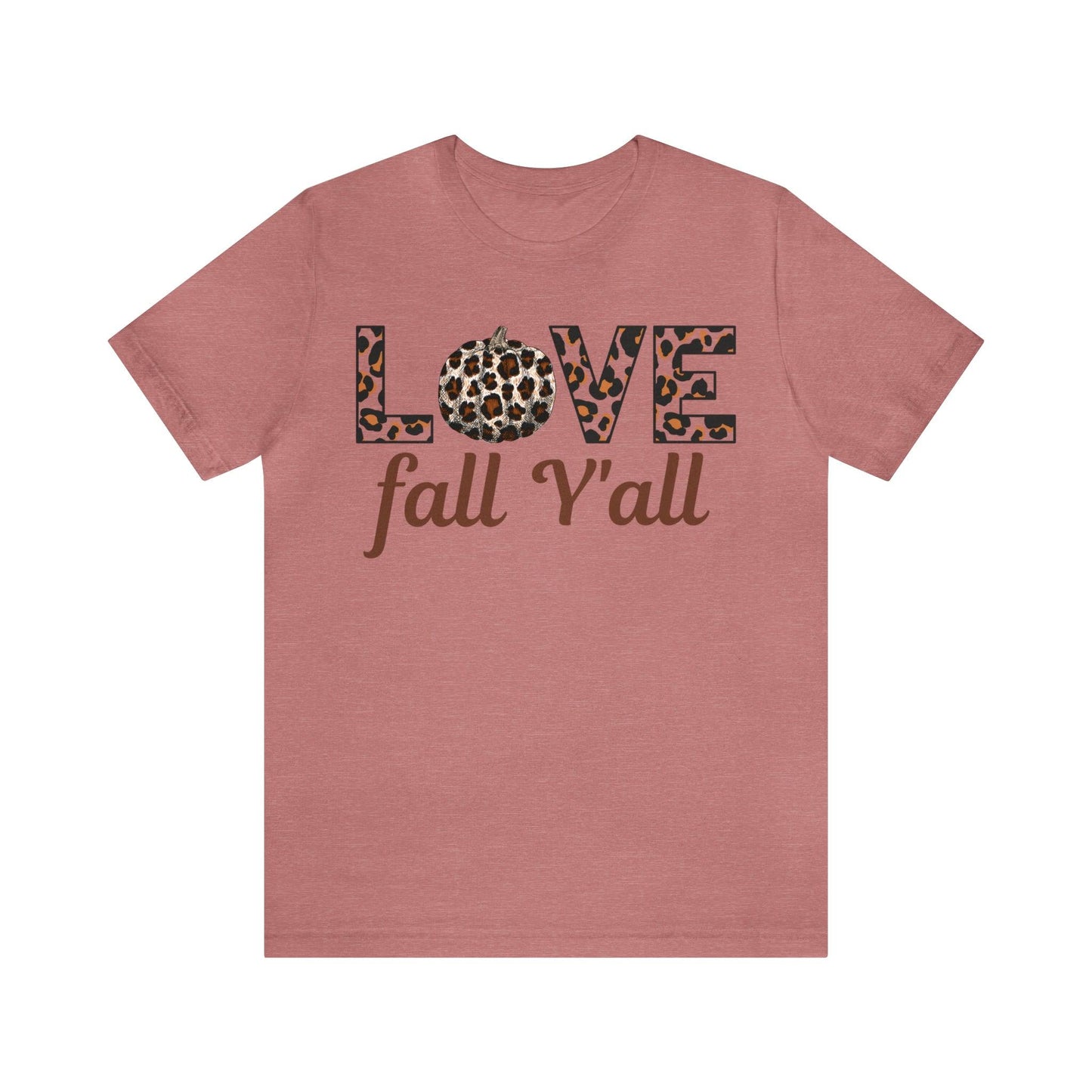 Leopard Print Love Fall Y'all Love Fall shirt Fall lover gift - Giftsmojo