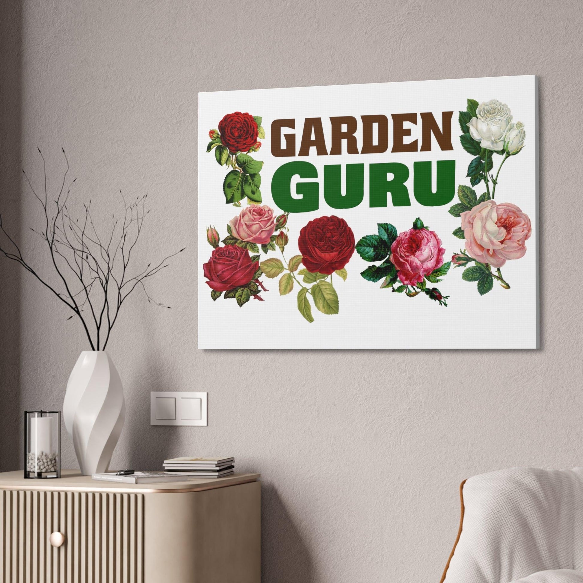 Garden Guru Garden Guru wall art - gift for garden lovers - plant lover gift nature lovers flower wall art - Giftsmojo