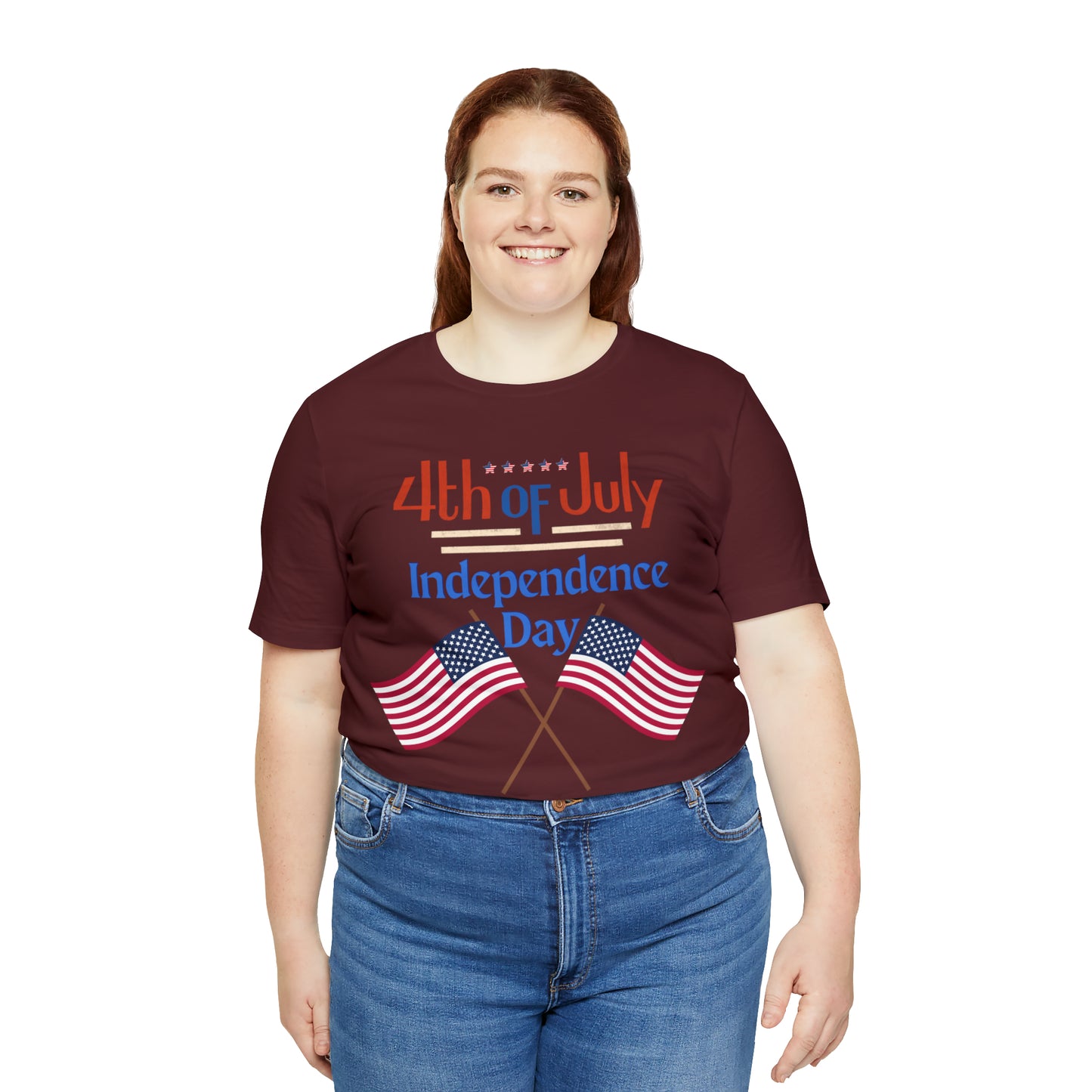 Express Your Patriotism with 4th of July Flag Shirt: Independence Day, Fireworks, Celebrating Freedom - Perfect for Women and Men