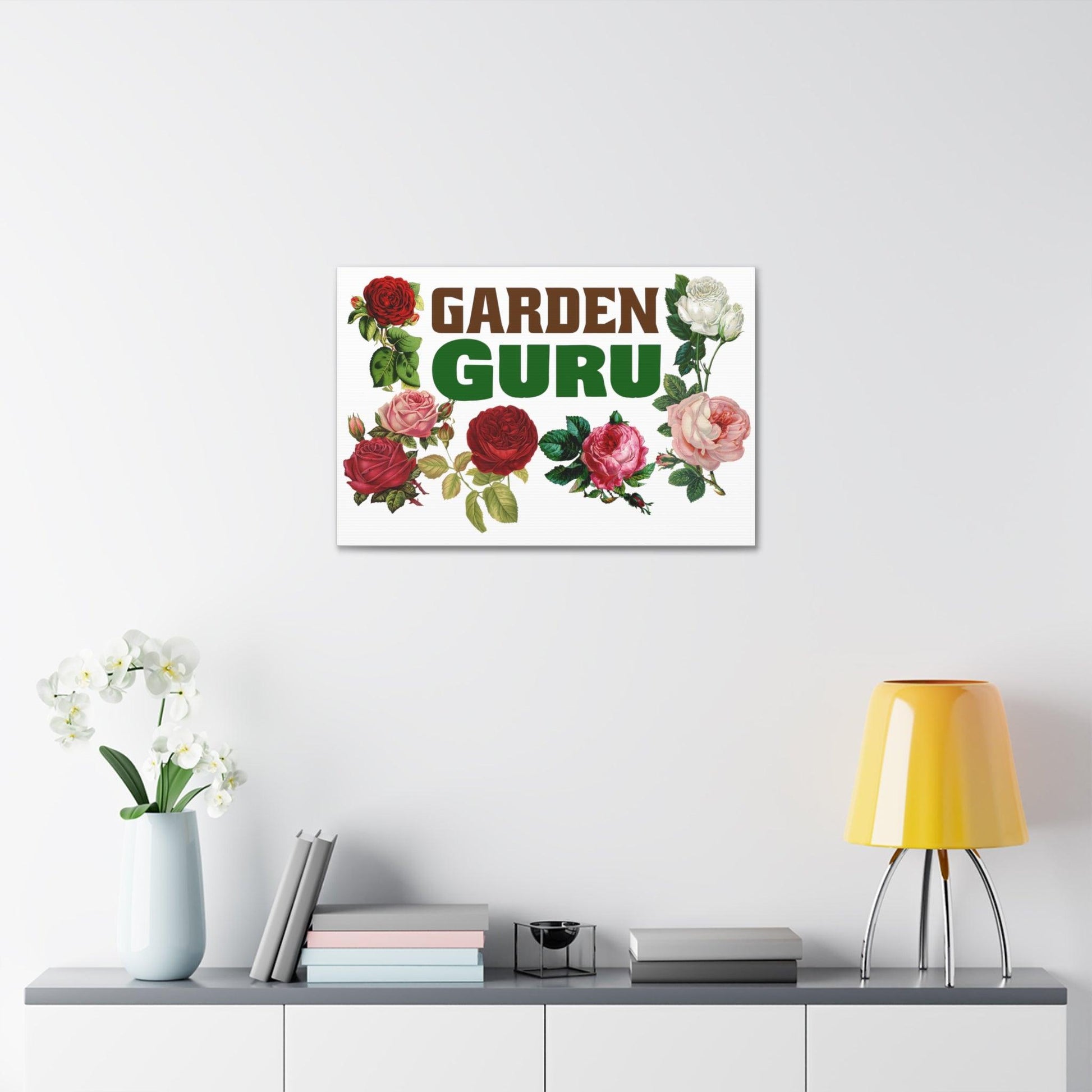 Garden Guru Garden Guru wall art - gift for garden lovers - plant lover gift nature lovers flower wall art - Giftsmojo