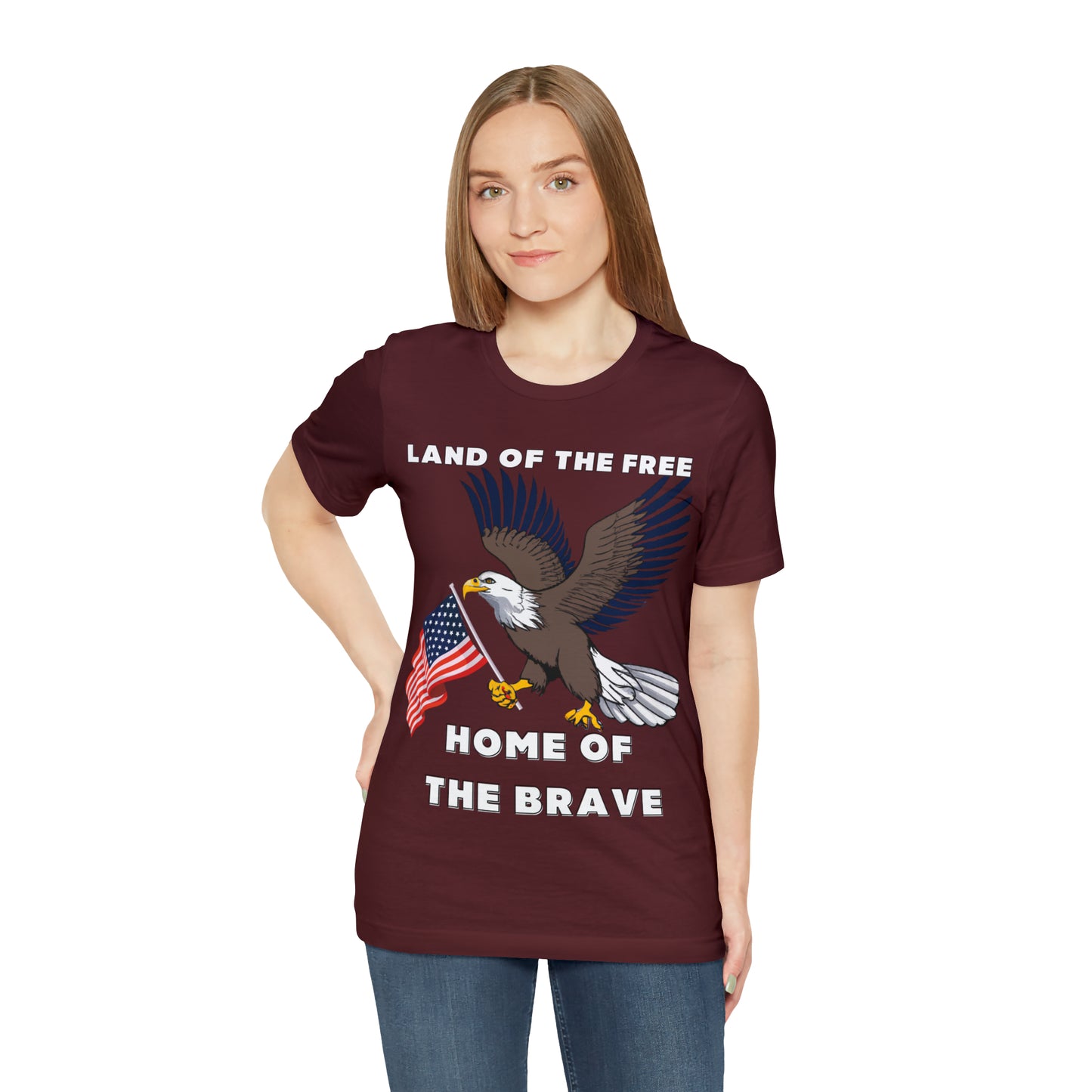 Celebrate Independence Day with Patriotic Shirts: Land of the free, Home of the Brave Shirt for Women and Men