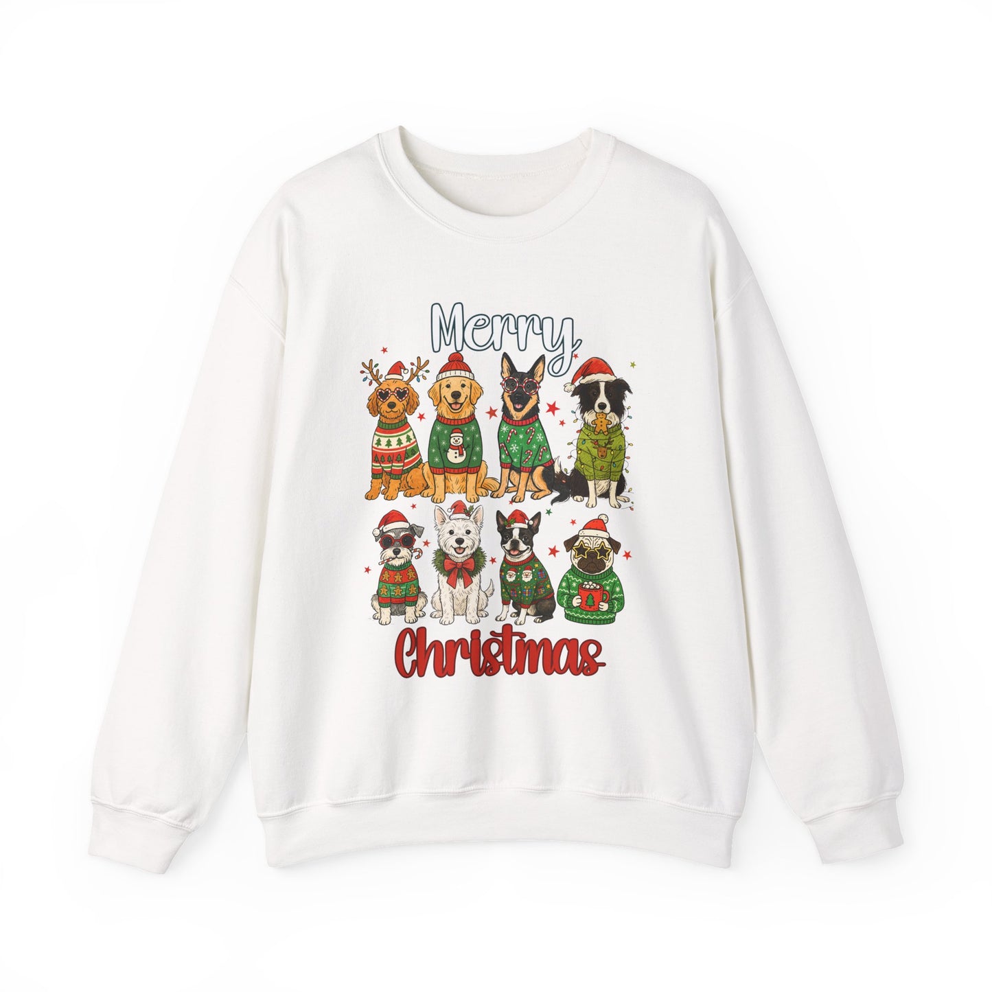 Dog Christmas Sweatshirt Unisex Fleece Graphic – GiftsMojo