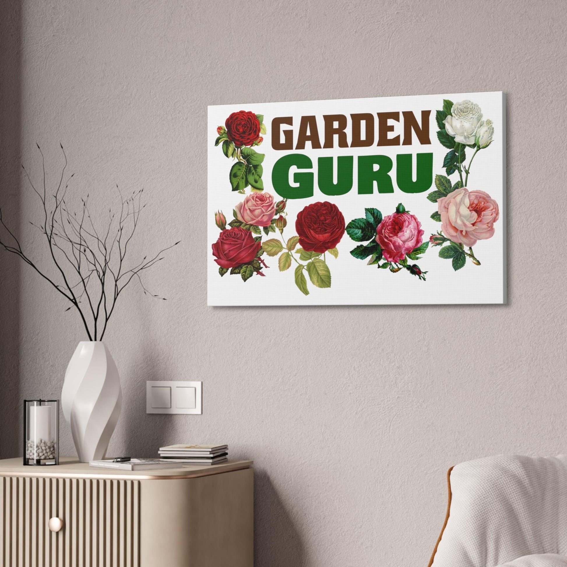 Garden Guru Garden Guru wall art - gift for garden lovers - plant lover gift nature lovers flower wall art - Giftsmojo