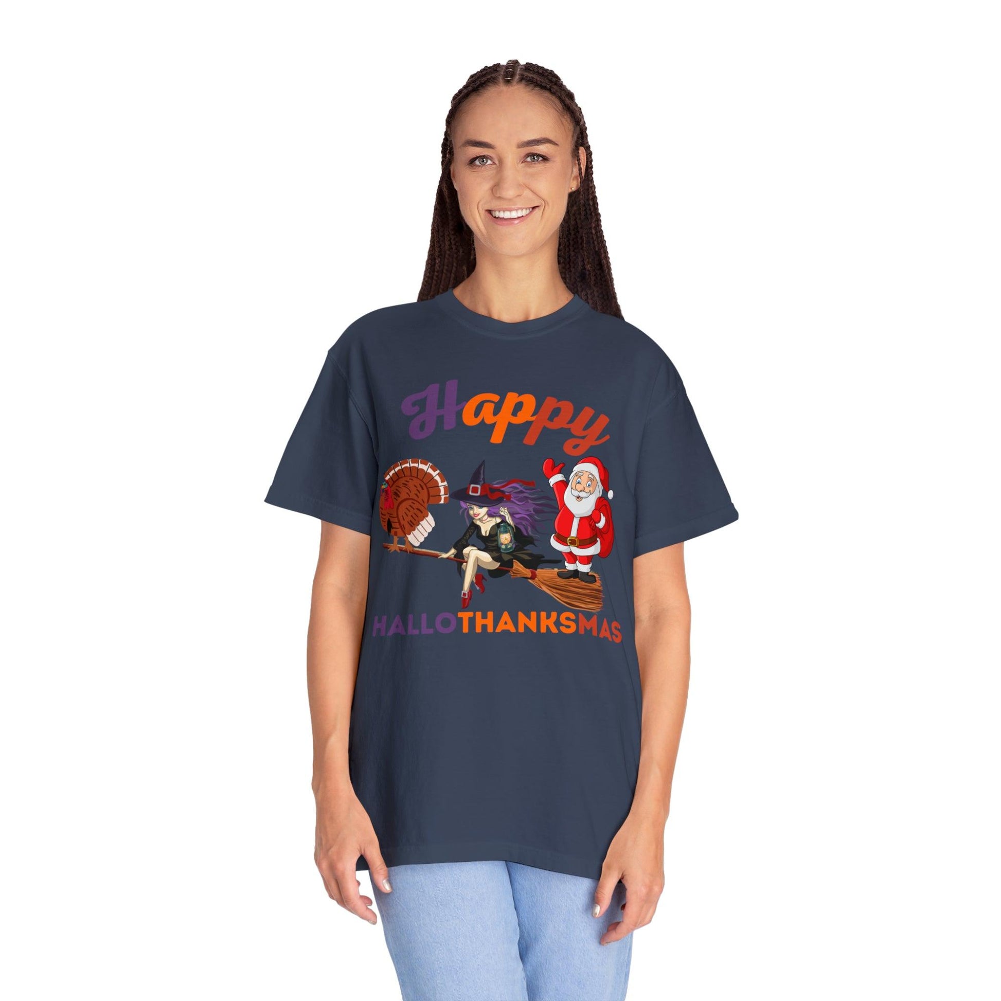 Happy HALLOTHANKSMAS Gift for Fall Halloween Thanksgiving Christmas Gift - Giftsmojo