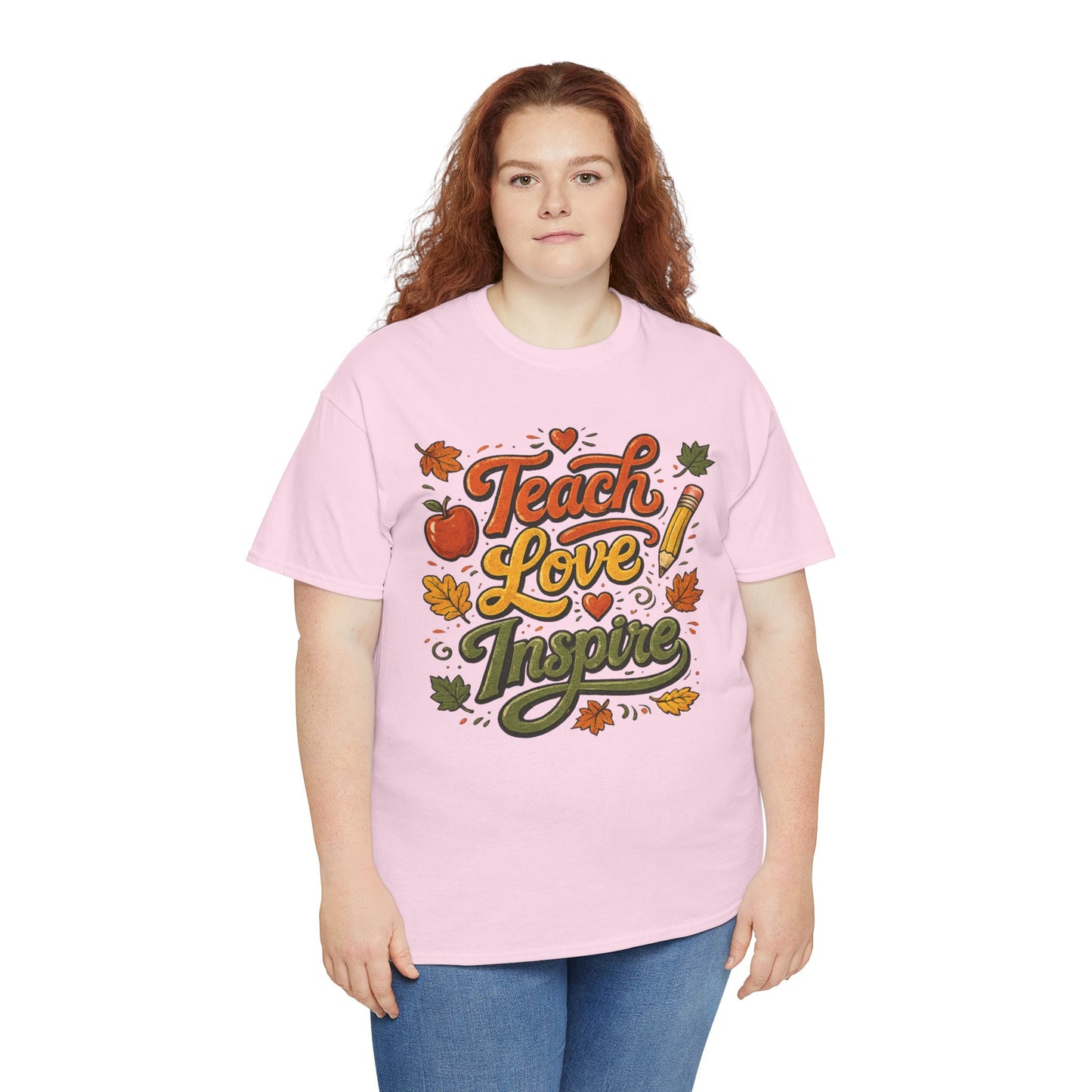Teach Love Inspire T‑Shirt — Autumn Teacher Appreciation Tee