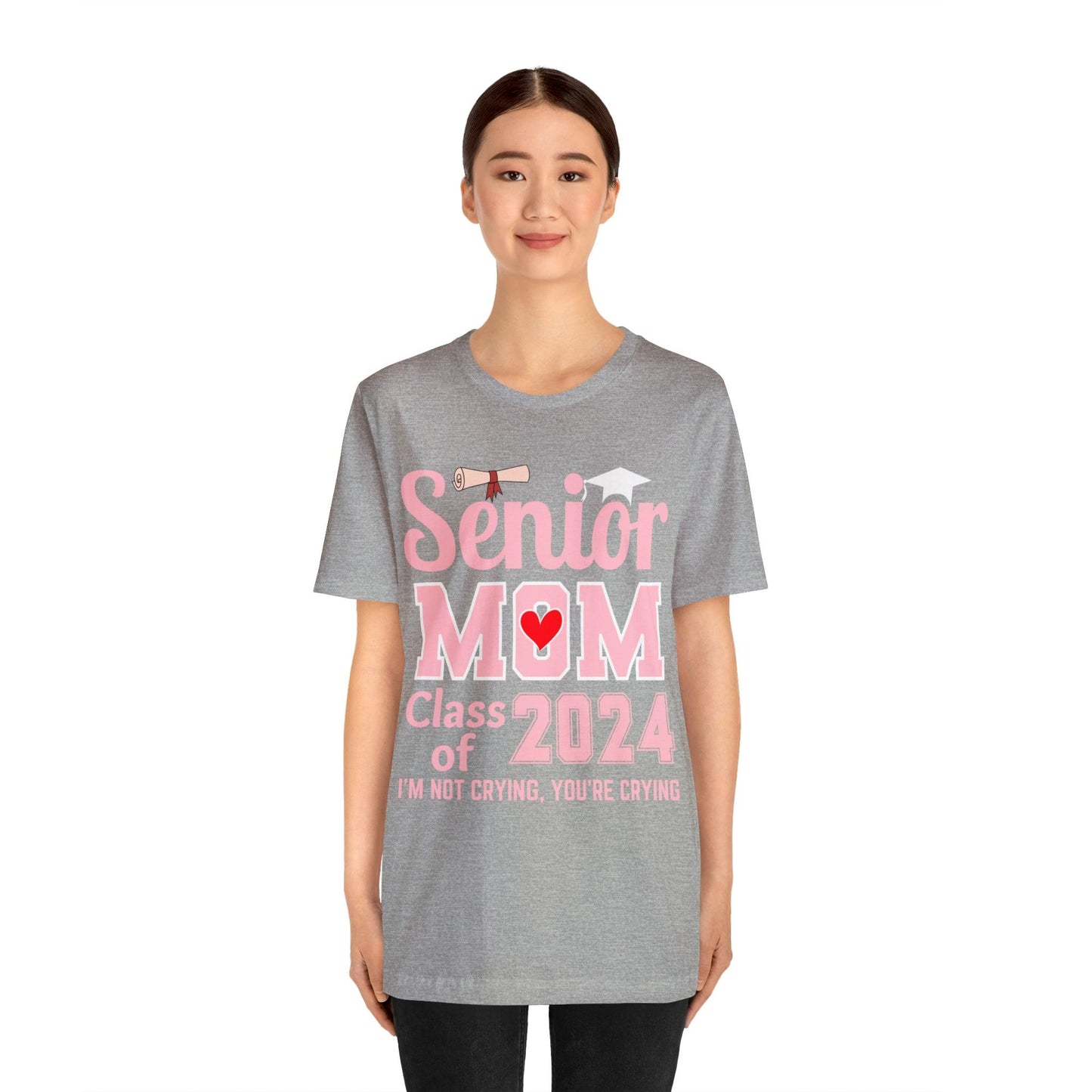 Senior Mom Class of 2024 T-Shirt Pink, Proud Senior Mom Shirt, Gift for Graduate, Graduation 2024 Family Shirt 2024 Senior Mom - Giftsmojo