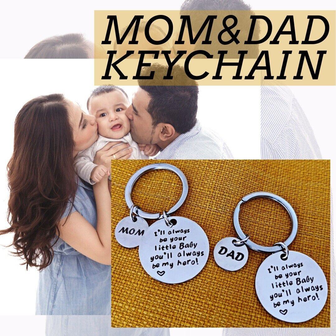 Gift For Parents Birthday Father Mother Day Anniversary Mom Dad Keychain Charm - Giftsmojo