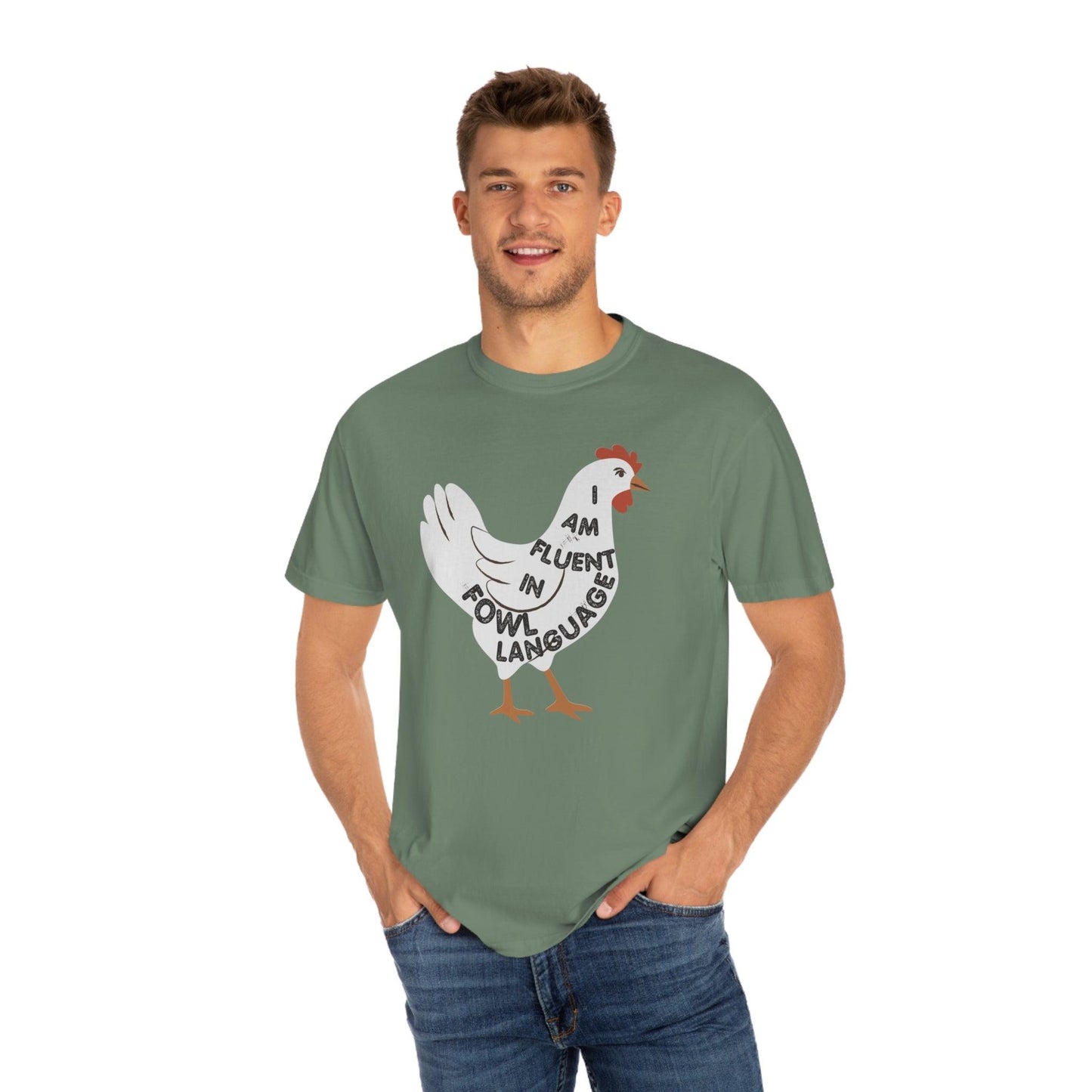 Chicken Shirt Chicken Tee Chicken Owner Gift - Gift For Chicken Lover gift, Fluent in Fowl Language shirt - Giftsmojo