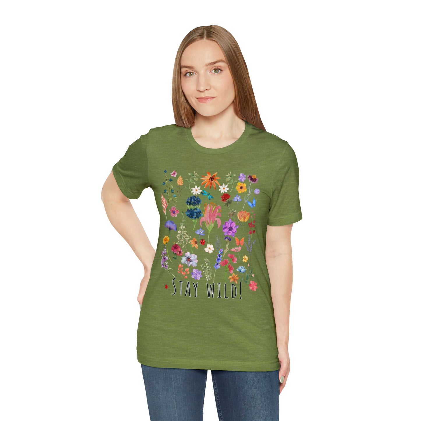 Wildflower Tshirt, Stay Wild Flowers Shirt, Floral Tshirt, Flower Shirt, Gift for Women, Ladies Shirts, Best Friend Gift, Plant Mom shirt