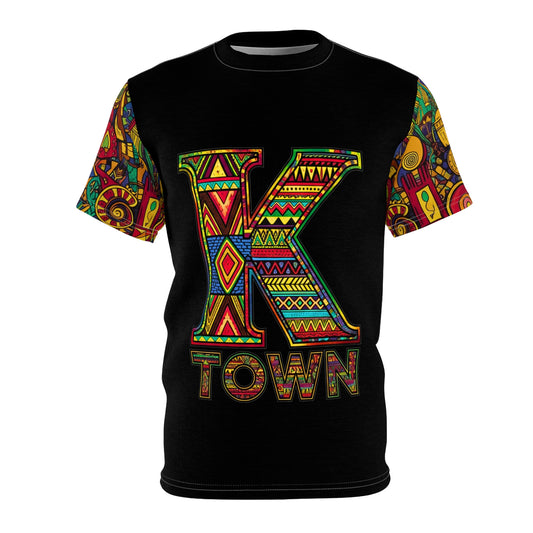 Colorful K Town Unisex Cut & Sew Tee, K Town-Shirt, Custom K-Town Shirt