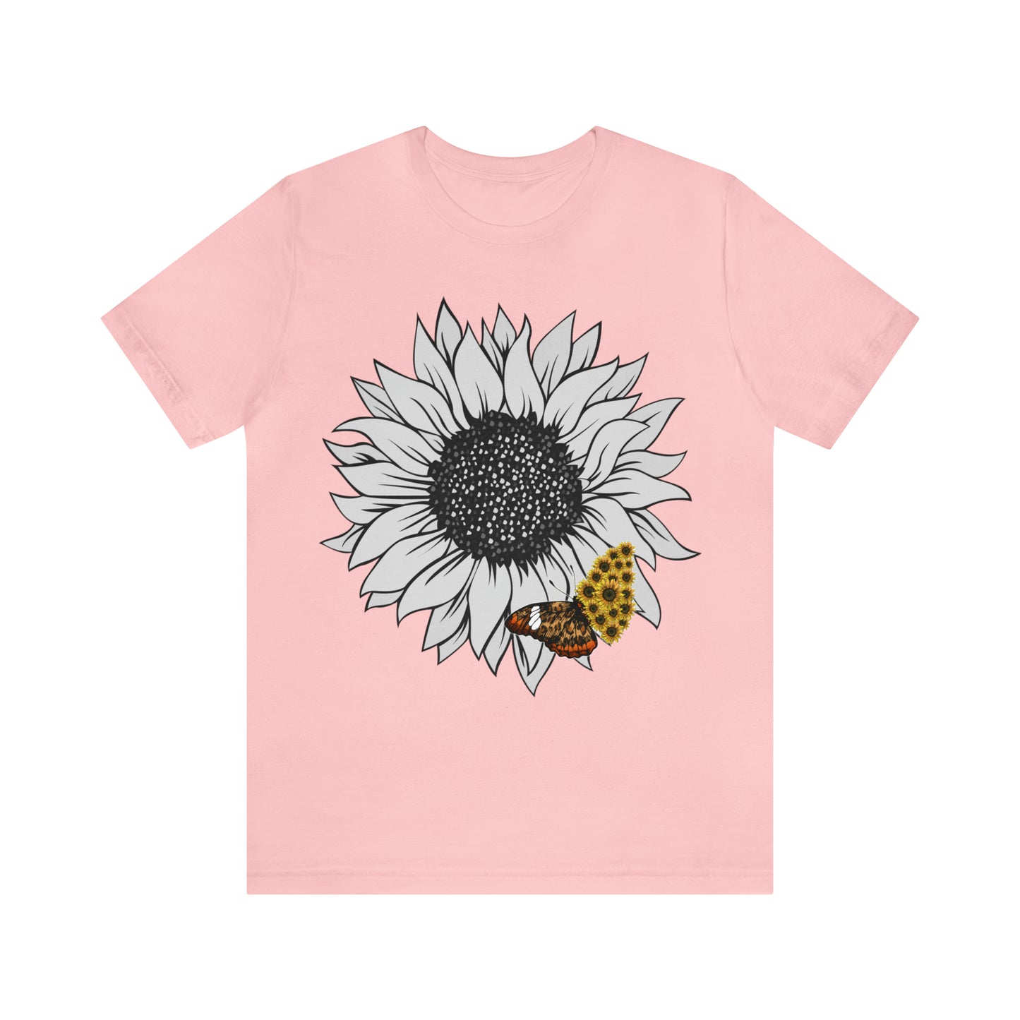 Flower Shirt, Sunflower Shirt, Floral Tee Shirt, Garden Shirt, Womens Fall Summer Shirt Sunshine Tee, Gift for Gardener, Nature love shirt