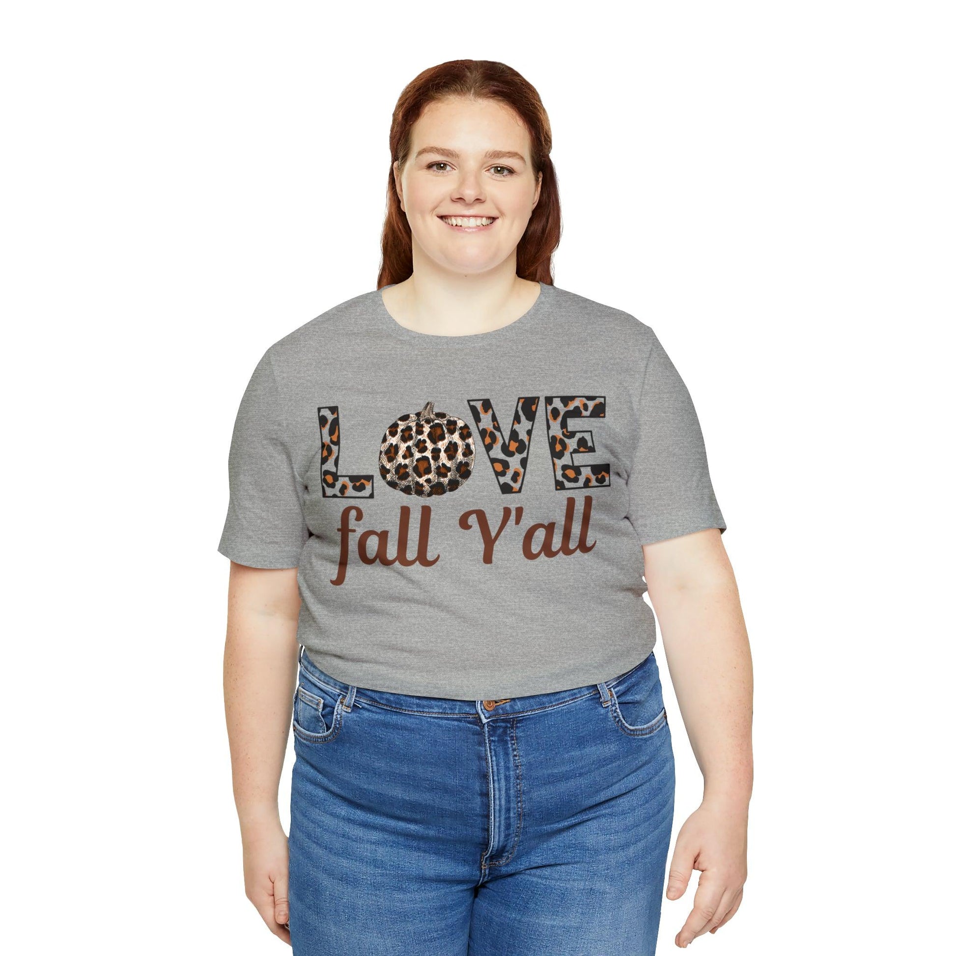 Leopard Print Love Fall Y'all Love Fall shirt Fall lover gift - Giftsmojo