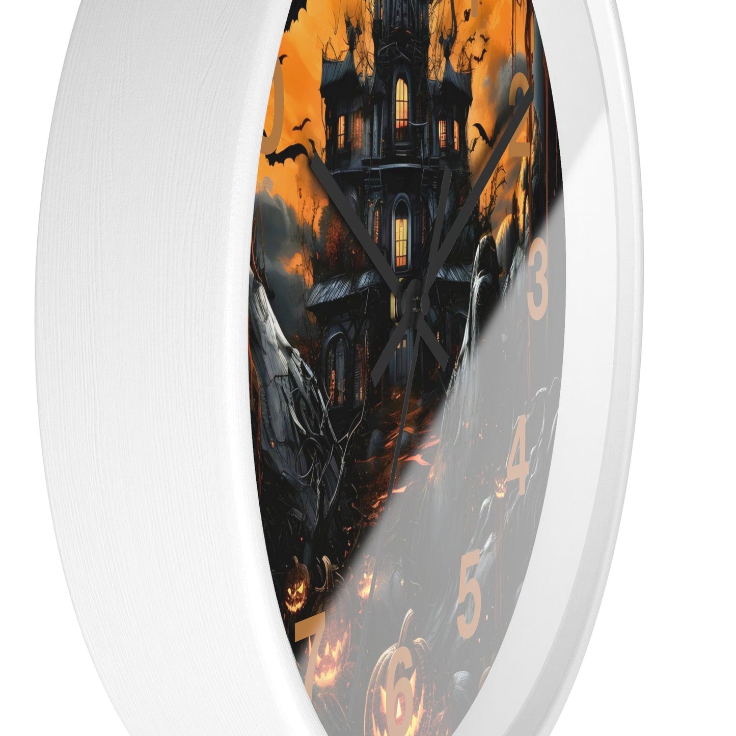 Halloween Ghost Wall Clock Halloween Wall Clocks Halloween Clock Fall Clock Halloween Decor Home decor - Giftsmojo