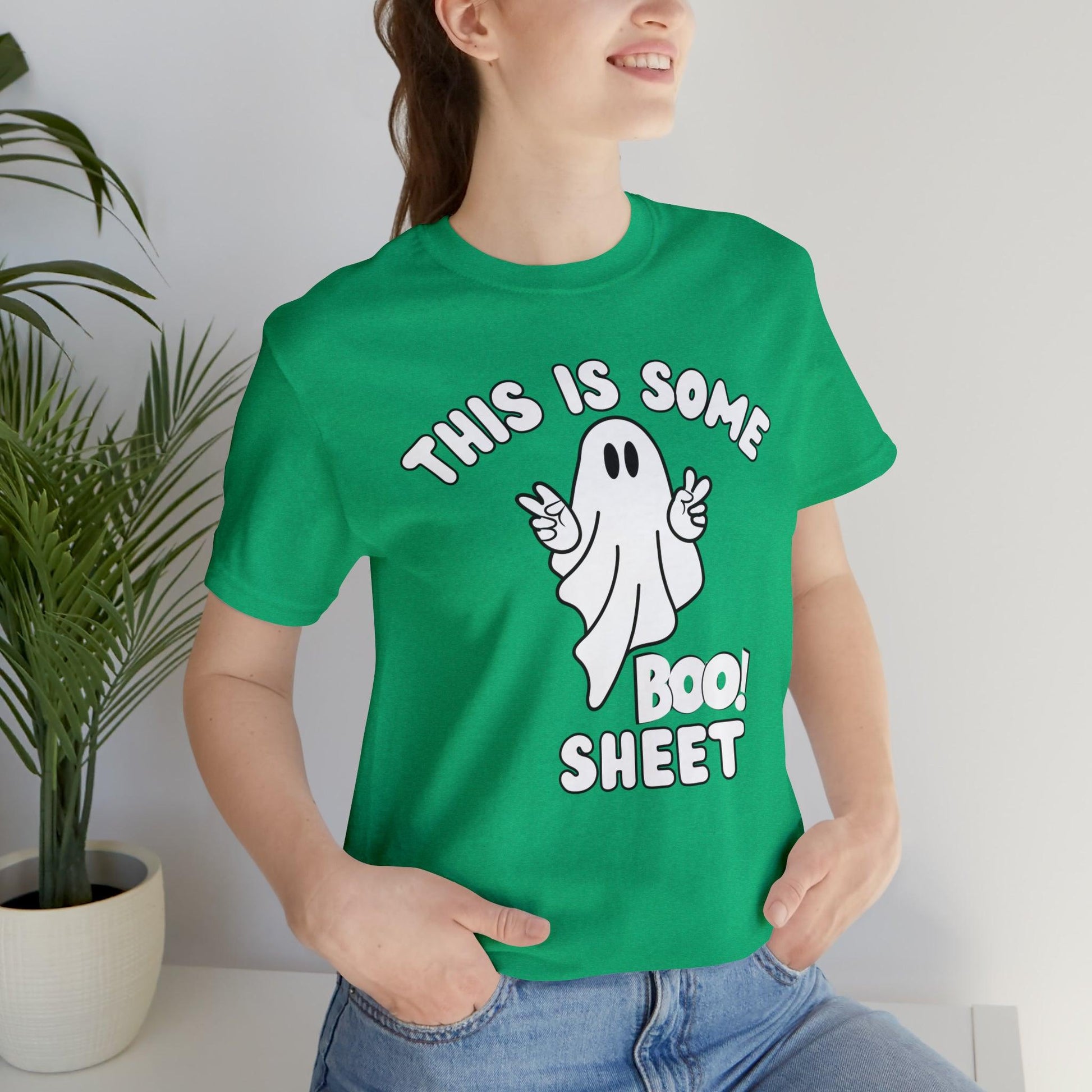 This Is Some Boo Sheet Funny Halloween Shirt Funny Halloween Costume Spooky Season Tee Funny Gift Shirt for Birthday Christmas Anniversary - Giftsmojo